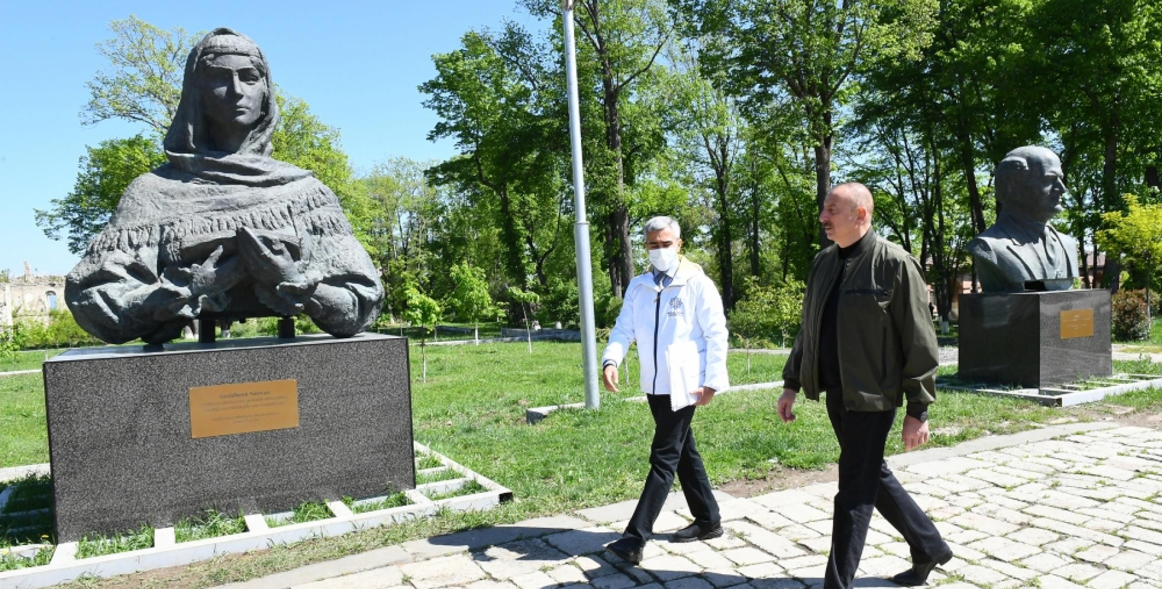 Ilham Aliyev inspected Khan gizi Natavan’s palace