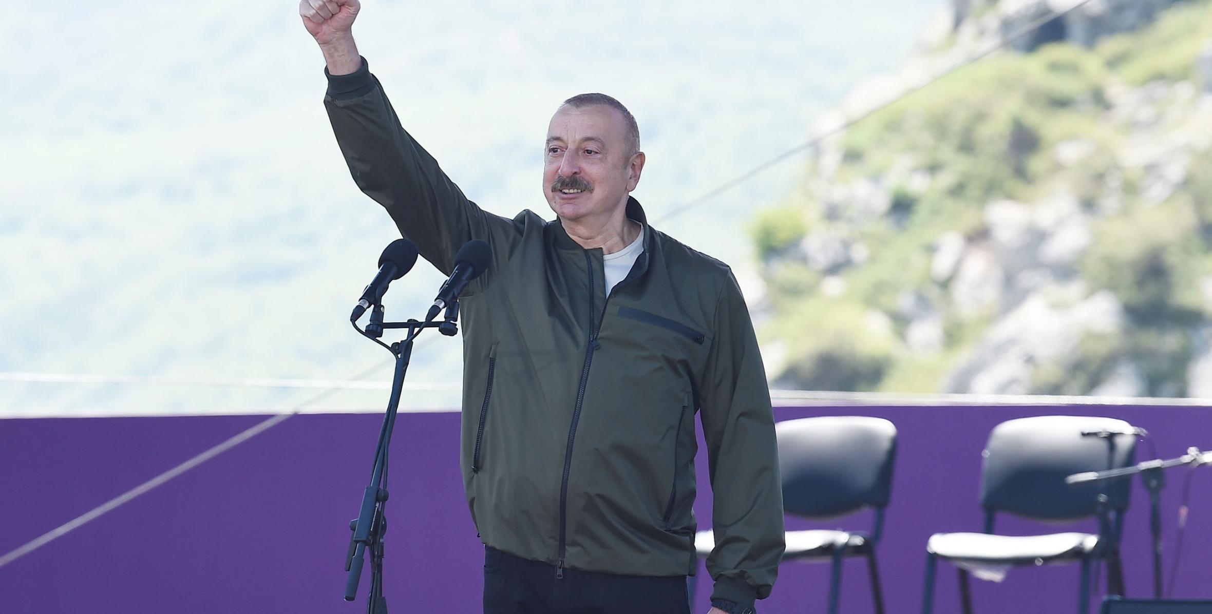 Речь Ильхама Алиева на oткрытии фестиваля «Харыбюльбюль» в Шуше