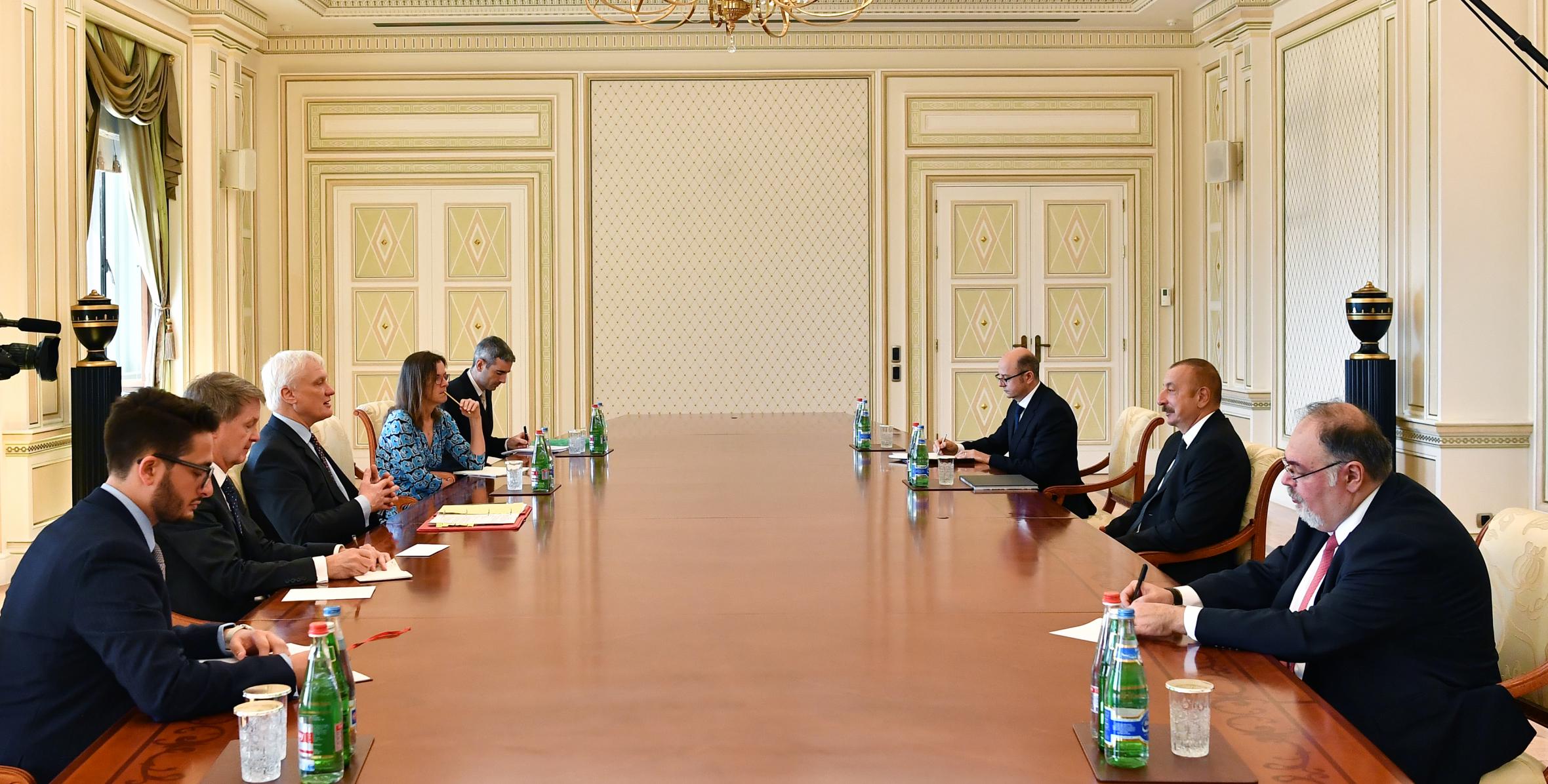 Ilham Aliyev received UK Minister for Exports