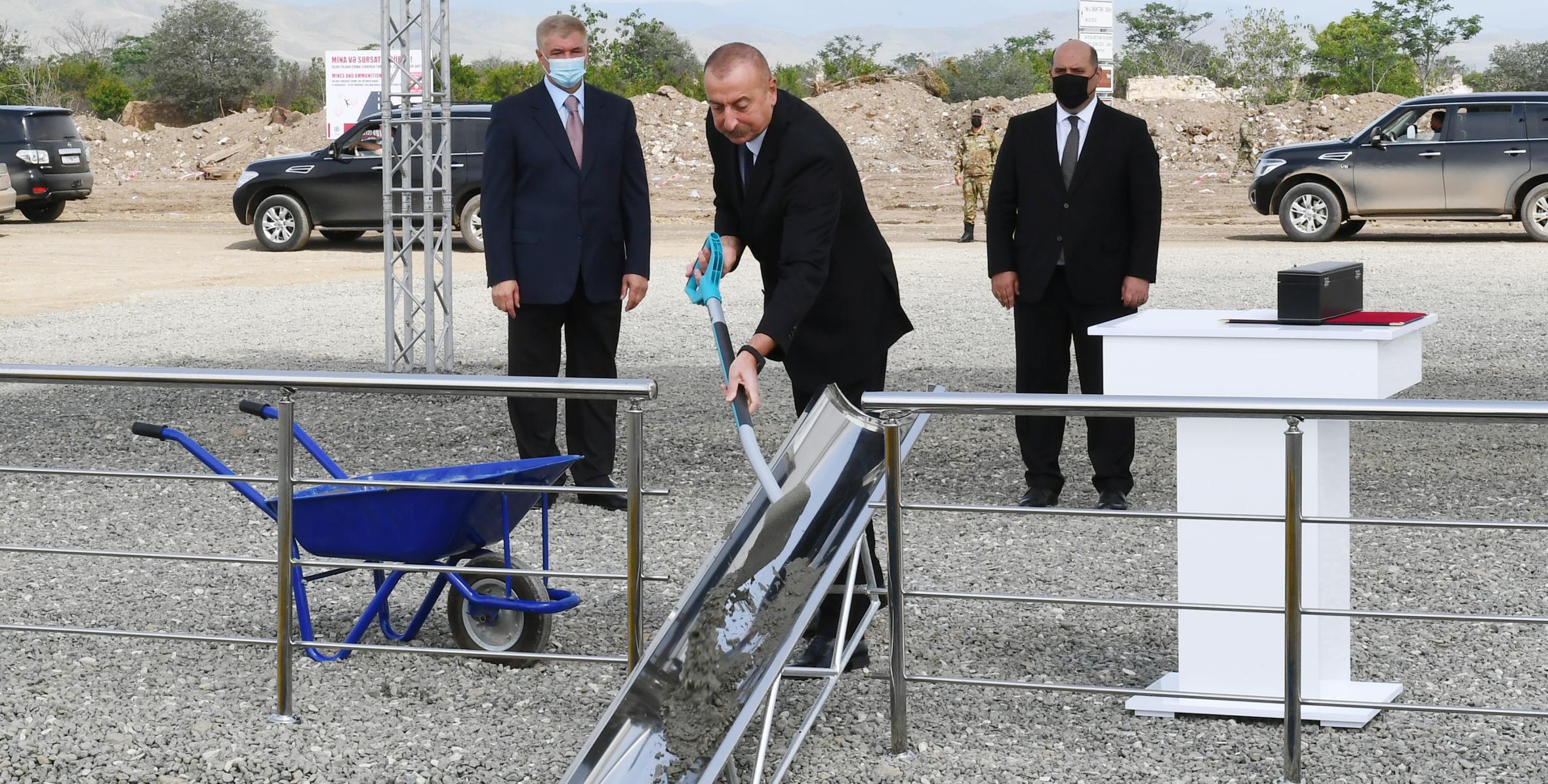 Ilham Aliyev has attended a groundbreaking ceremony for the first residential building to be built in the city of Aghdam