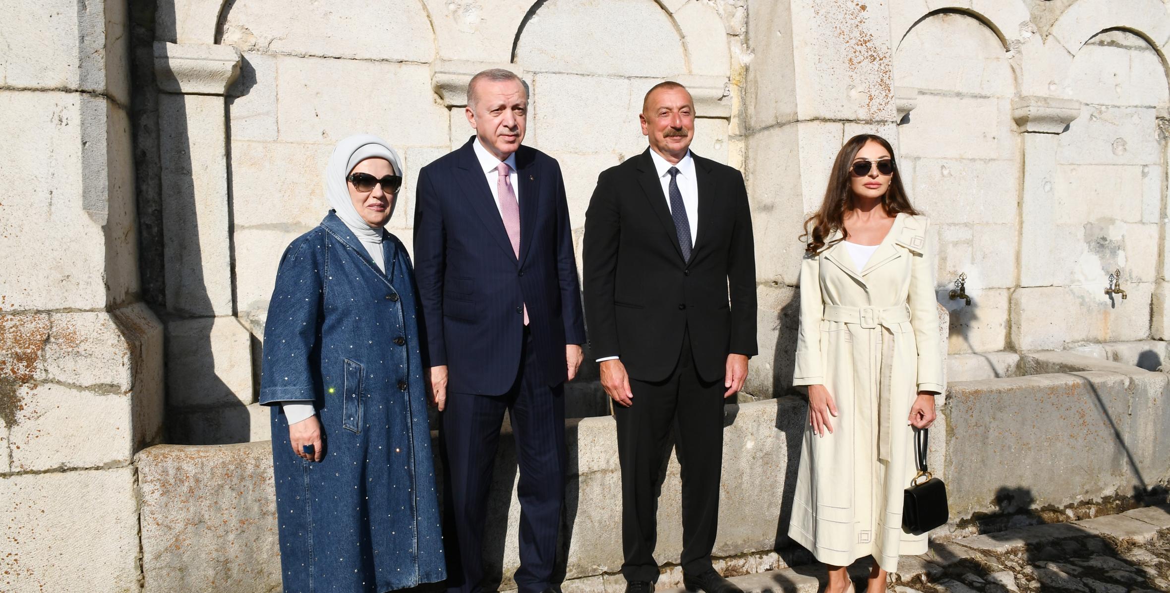 Presidents of Azerbaijan and Turkey visited "Khan gizi" spring in Shusha