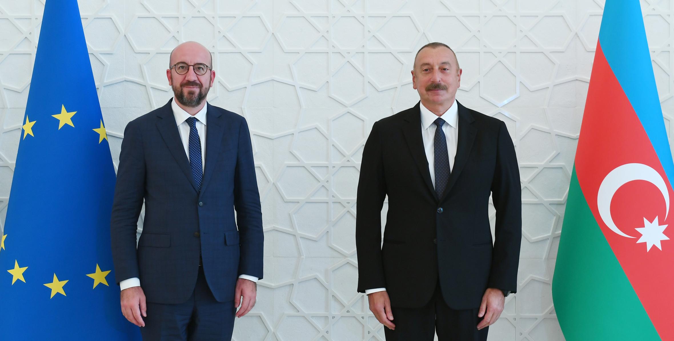 Ilham Aliyev and President of European Council Charles Michel had joint working dinner