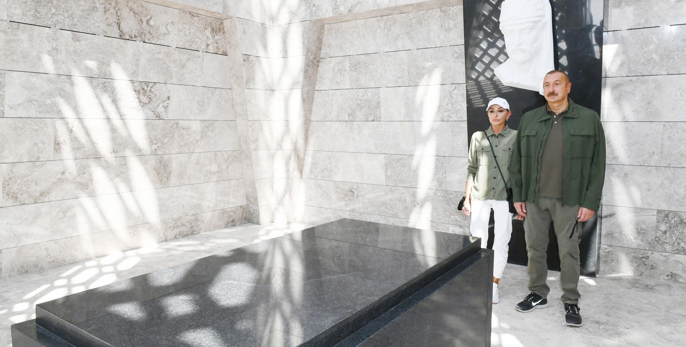 Ilham Aliyev and First Lady Mehriban Aliyeva attended the opening ceremony of the Museum Mausoleum Complex of the great Azerbaijani poet and public figure Mollah Penah Vagif