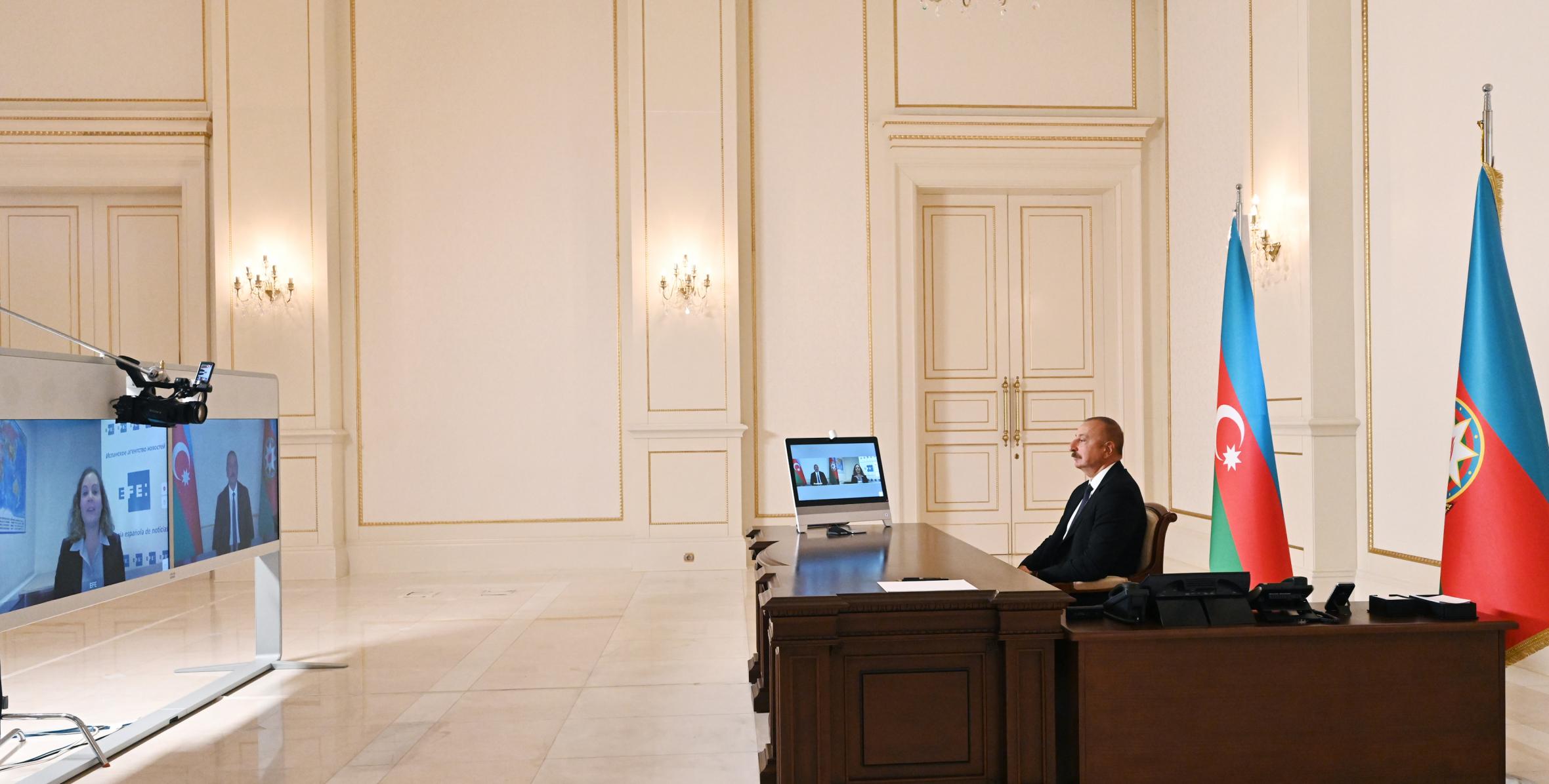 Ilham Aliyev’s interview with Spanish EFE news agency