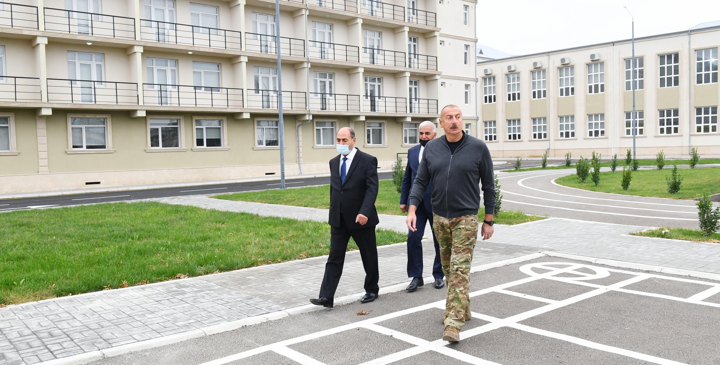 Ильхам Алиев принял участие в открытии Бардинского профессионального лицея
