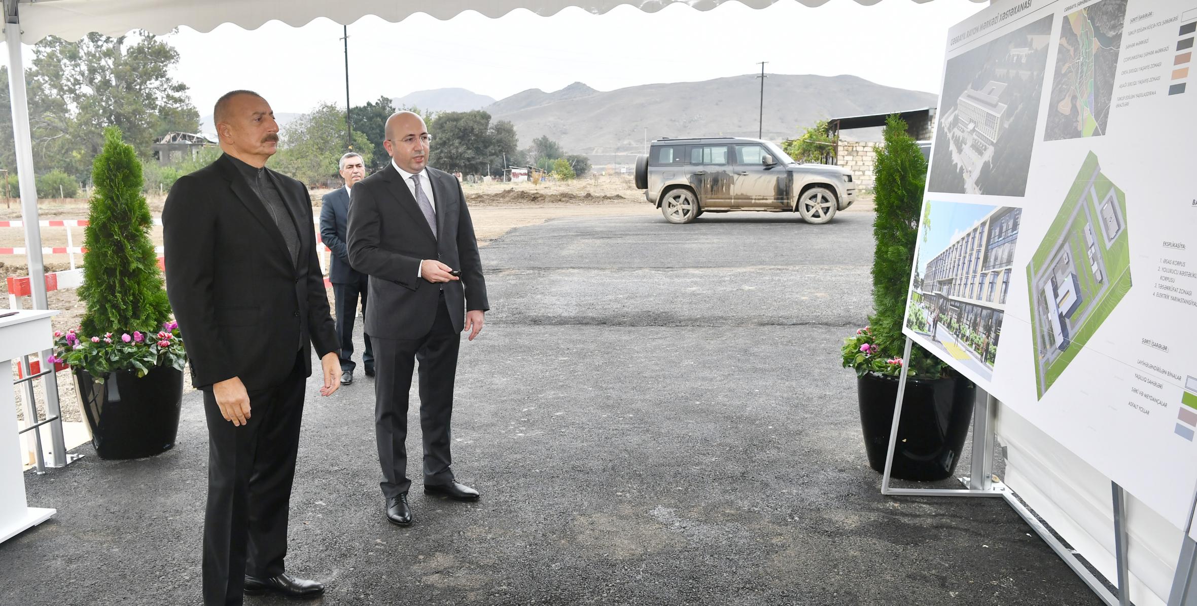 Ильхам Алиев заложил фундамент Центральной больницы в Джебраиле