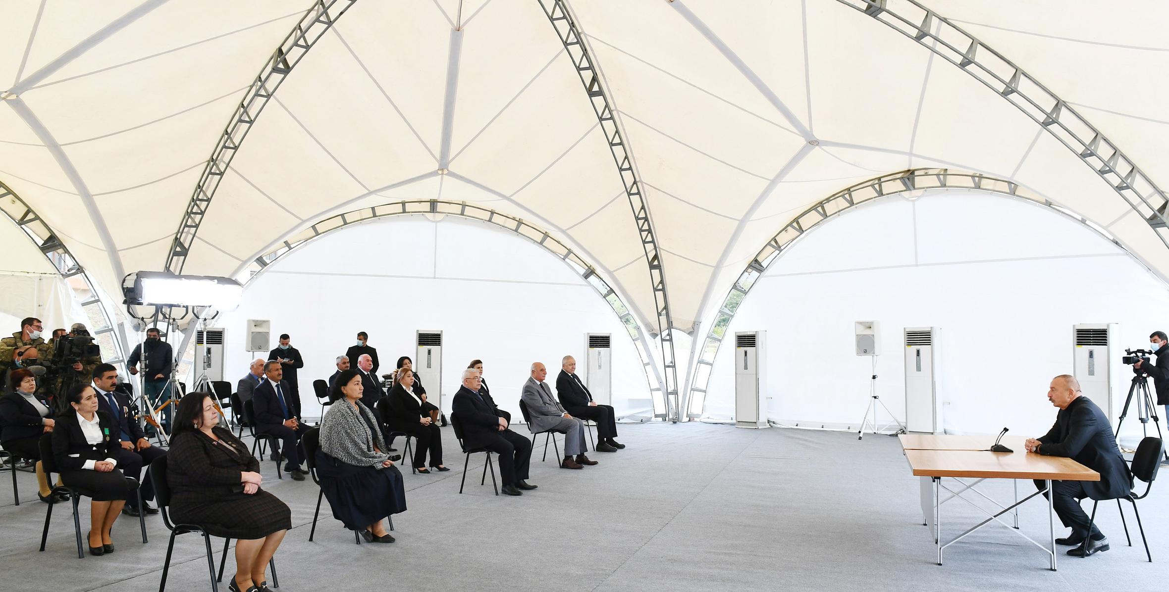 Речь Ильхама Алиева на встрече с представителями общественности Ходжавендского района
