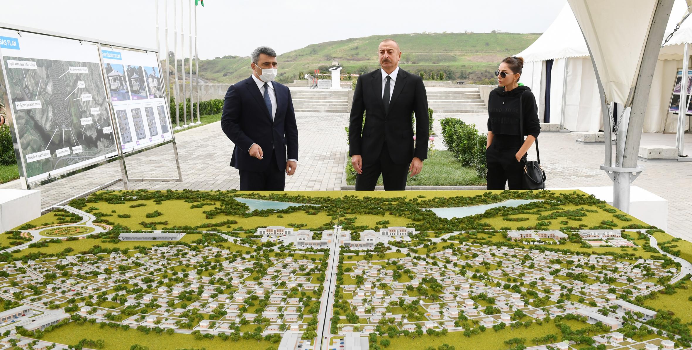 Ilham Aliyev laid foundation stone for “smart village” in Dovlatyarli village, Fuzuli district