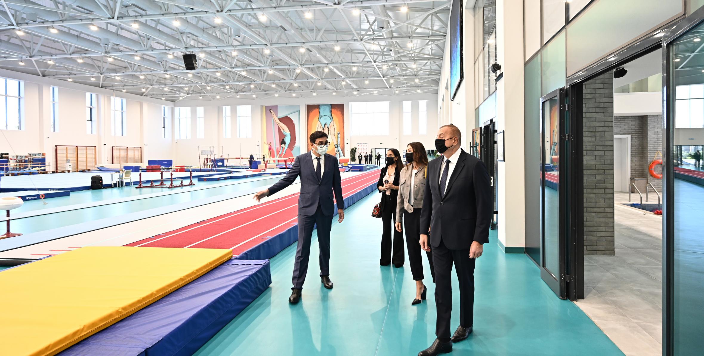 Ильхам Алиев ознакомился с условиями, созданными в новом тренировочном здании Национальной гимнастической арены