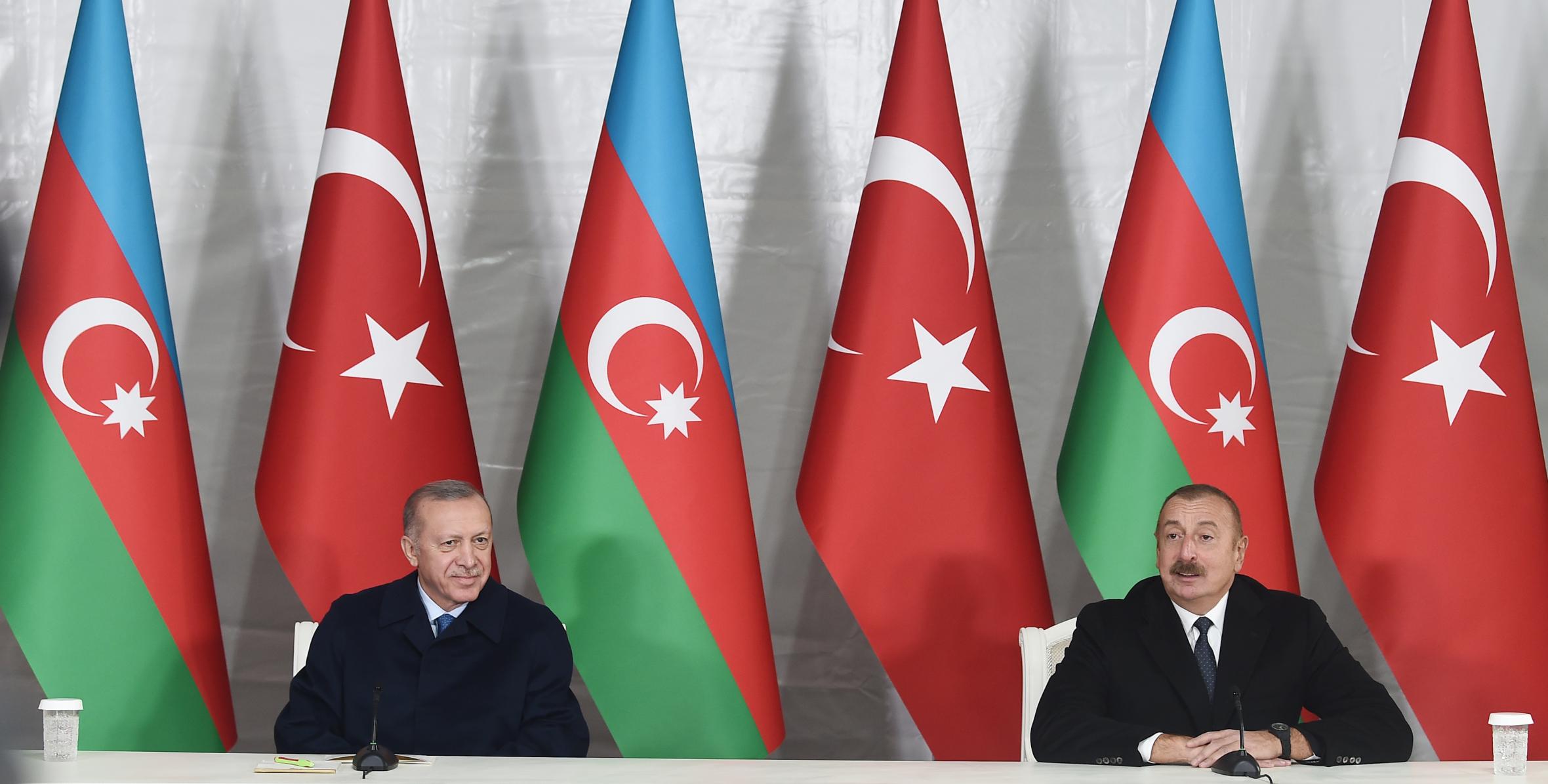 Presidents of Azerbaijan and Turkey made joint press statements