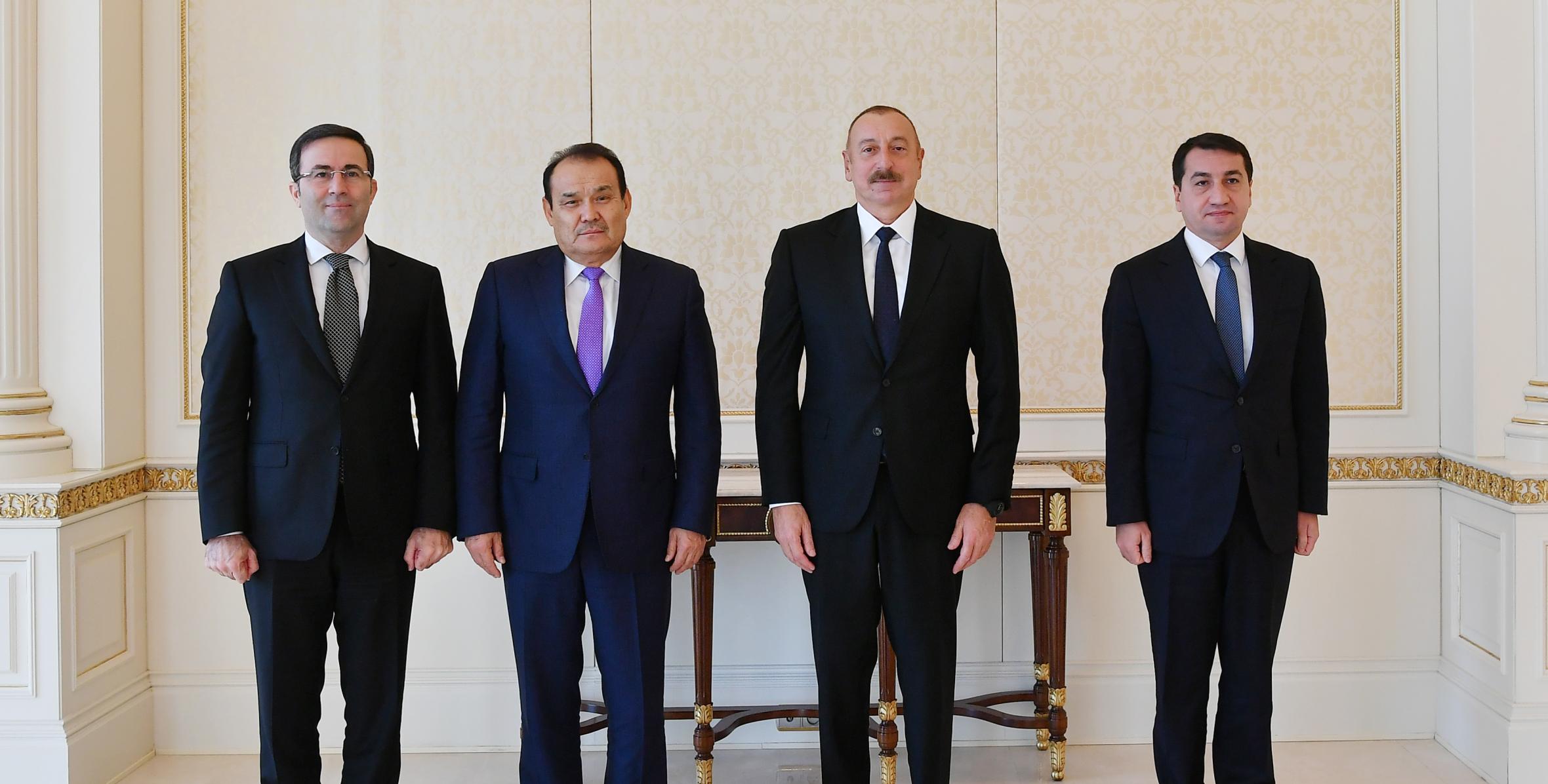 Ильхам Алиев принял генерального секретаря Совета сотрудничества тюркоязычных государств