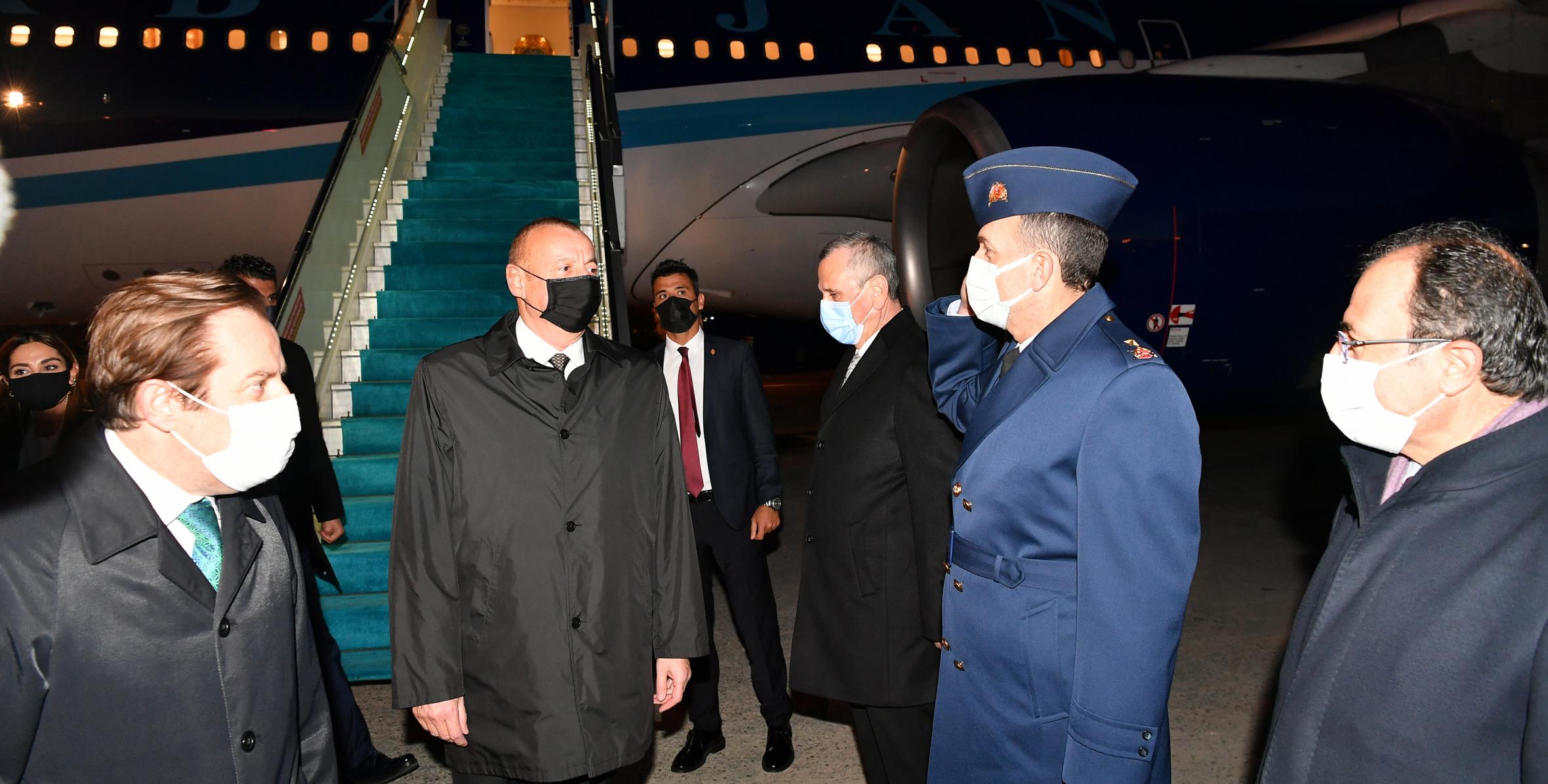 Ilham Aliyev arrived in Turkey