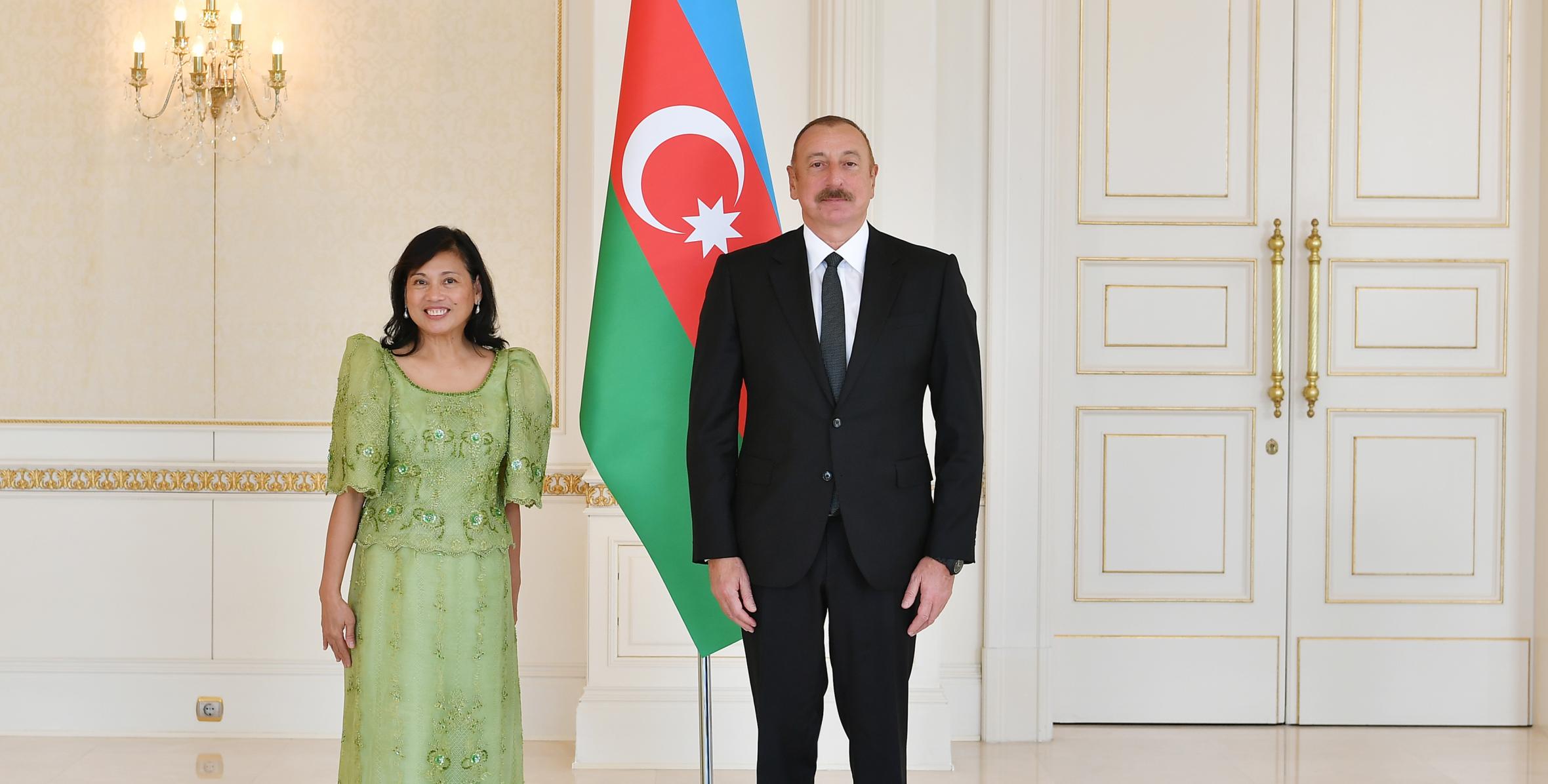 Ilham Aliyev received credentials of incoming Philippine Ambassador