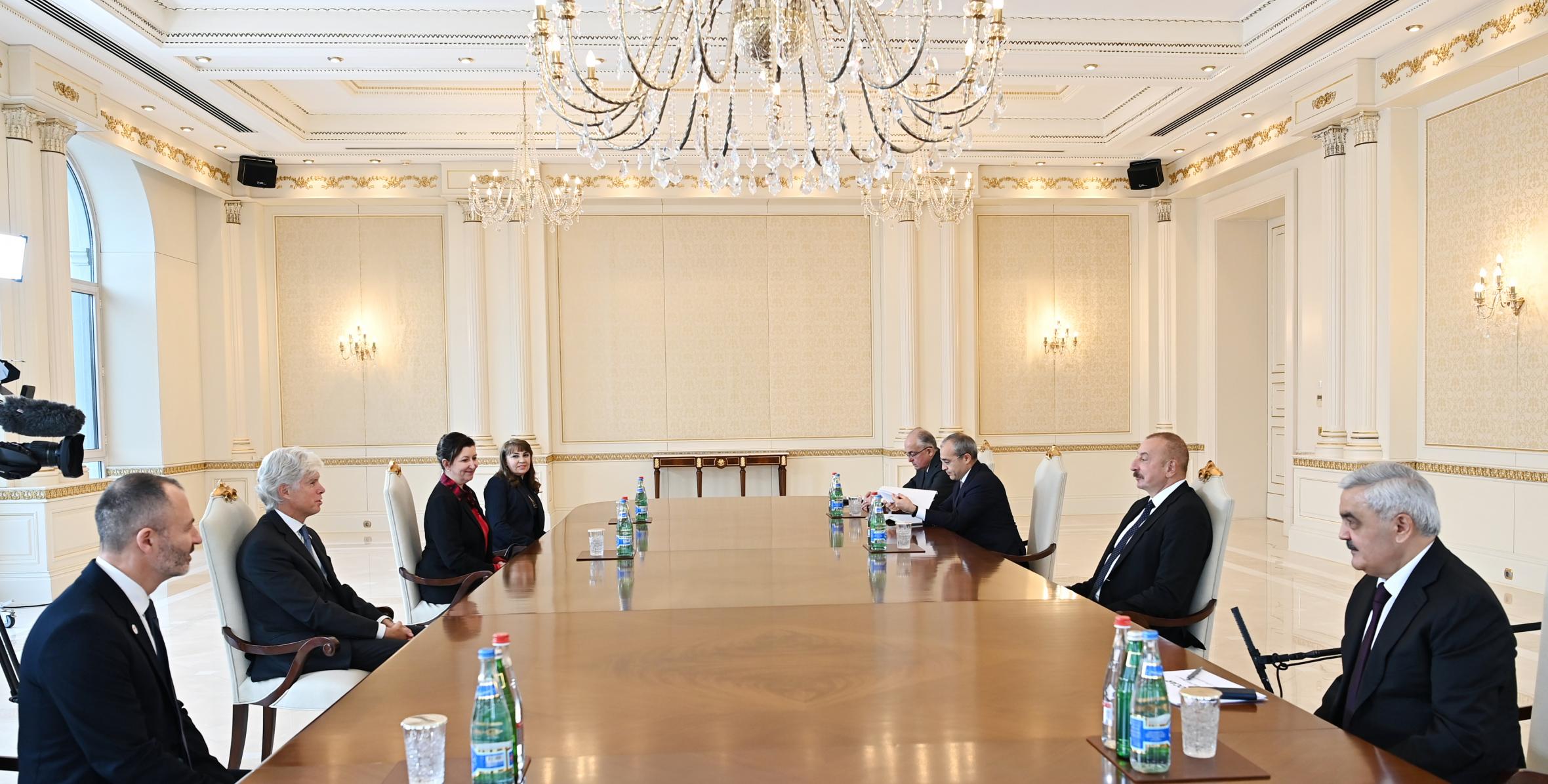 Ilham Aliyev received President for Exploration and Production at TotalEnergies