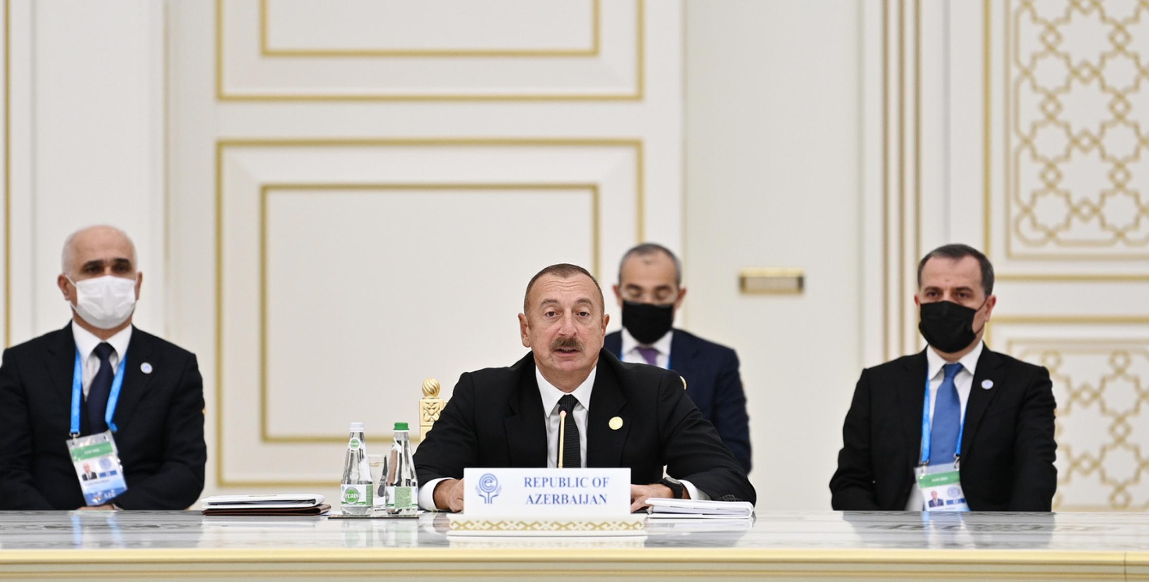 Speech by Ilham Aliyev at the 15th Summit of Economic Cooperation Organization in Ashgabat