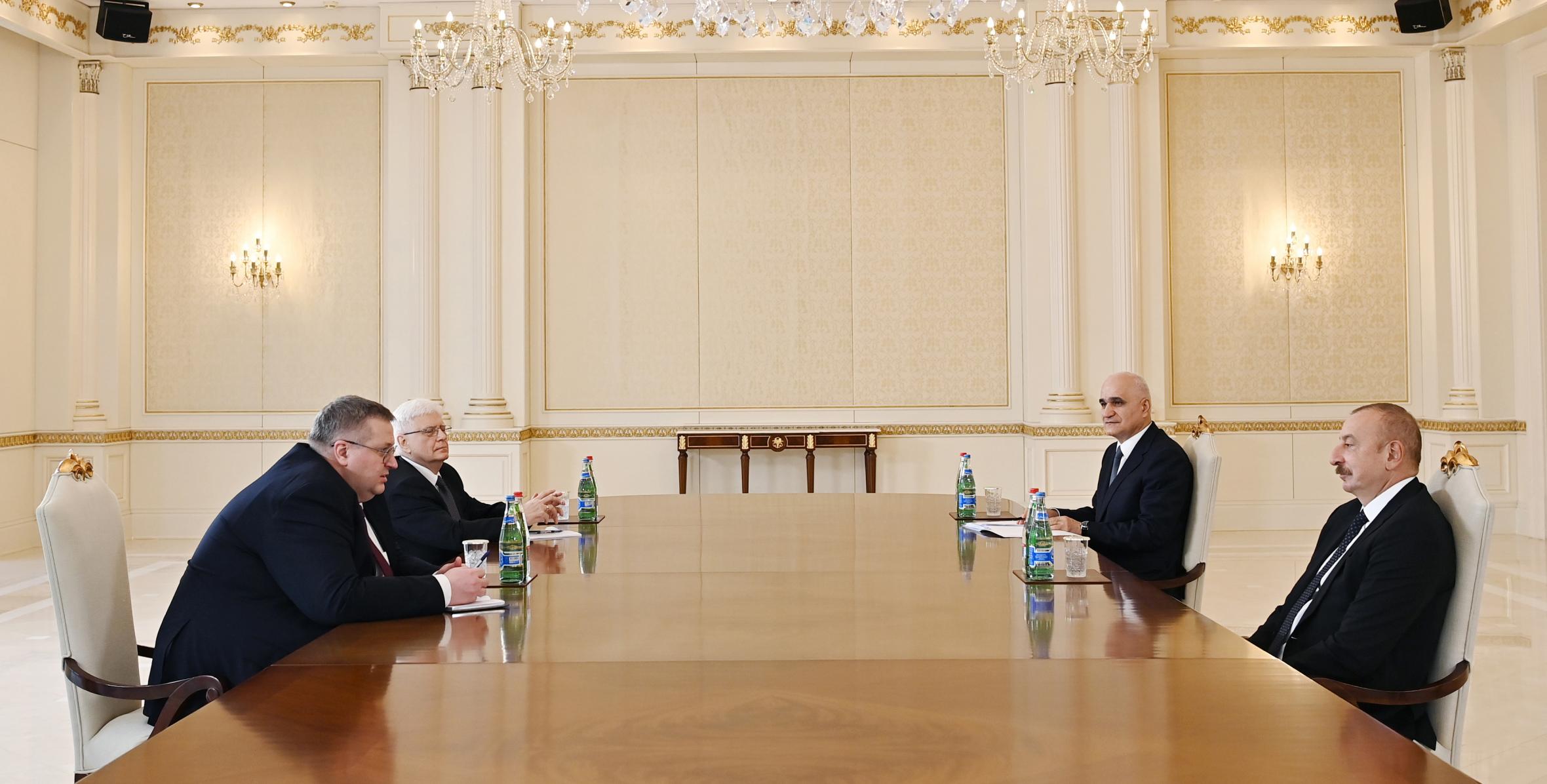 Ilham Aliyev received Deputy Prime Minister of Russian Federation