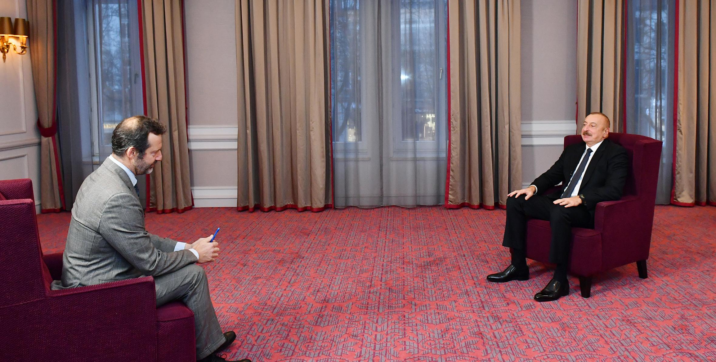 Ilham Aliyev was interviewed by Italian "Il Sole 24 Ore" newspaper