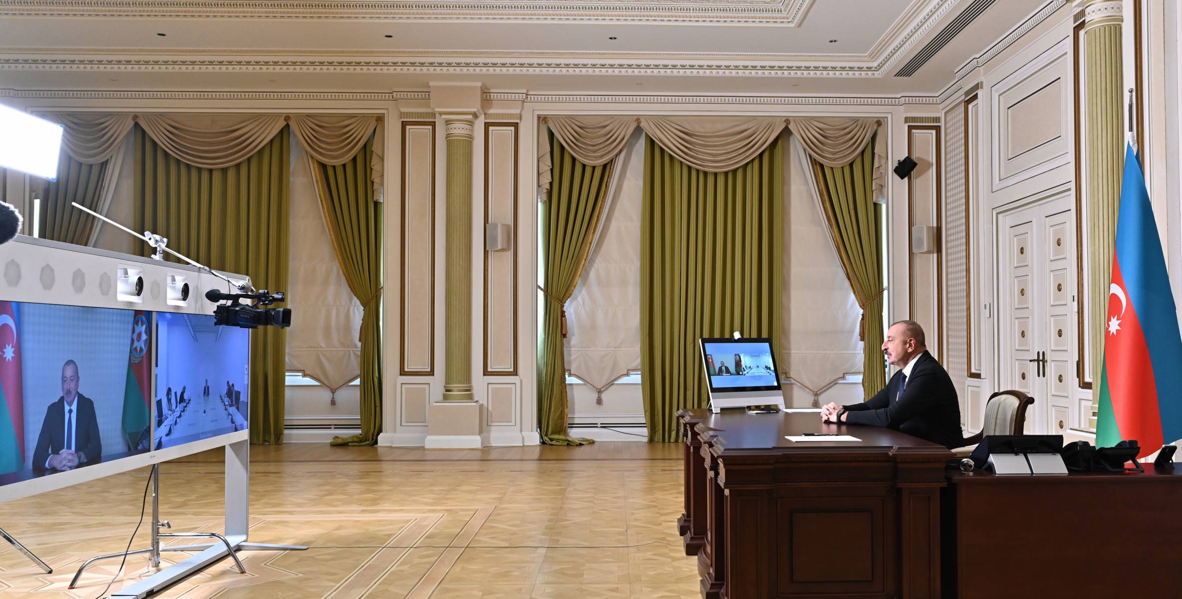Состоялась встреча между Ильхамом Алиевым и председателем парламента Монтенегро Алексой Бечичем в видеоформате