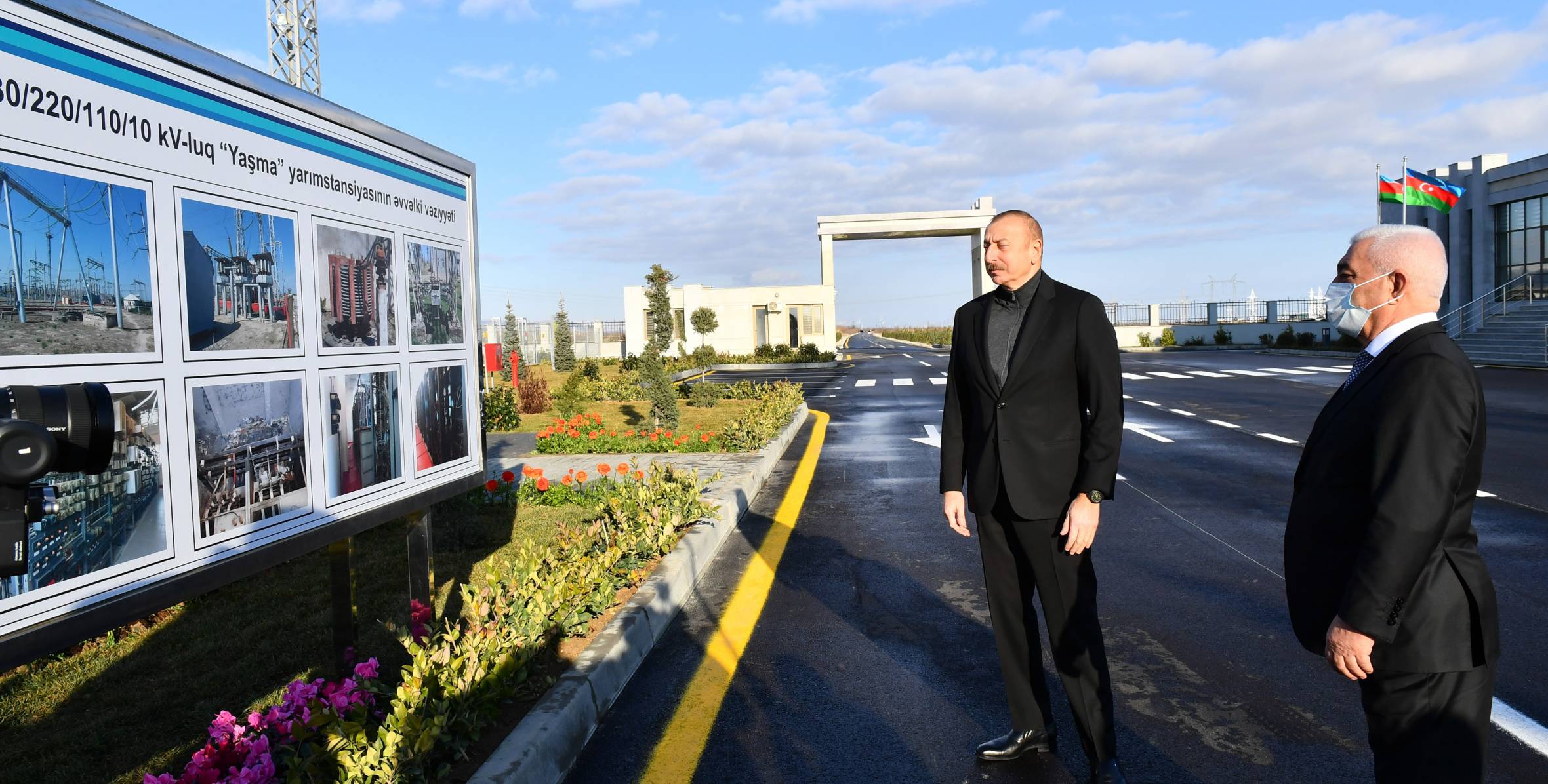 Ильхам Алиев принял участие в открытии реконструированной узловой 330-киловольтной подстанции «Яшма»