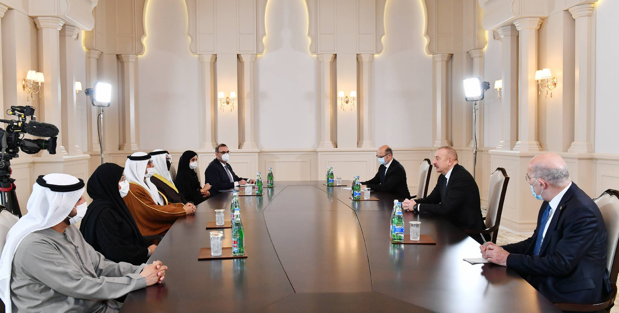 Ilham Aliyev received a delegation led by the Minister of Energy and Infrastructure of the United Arab Emirates