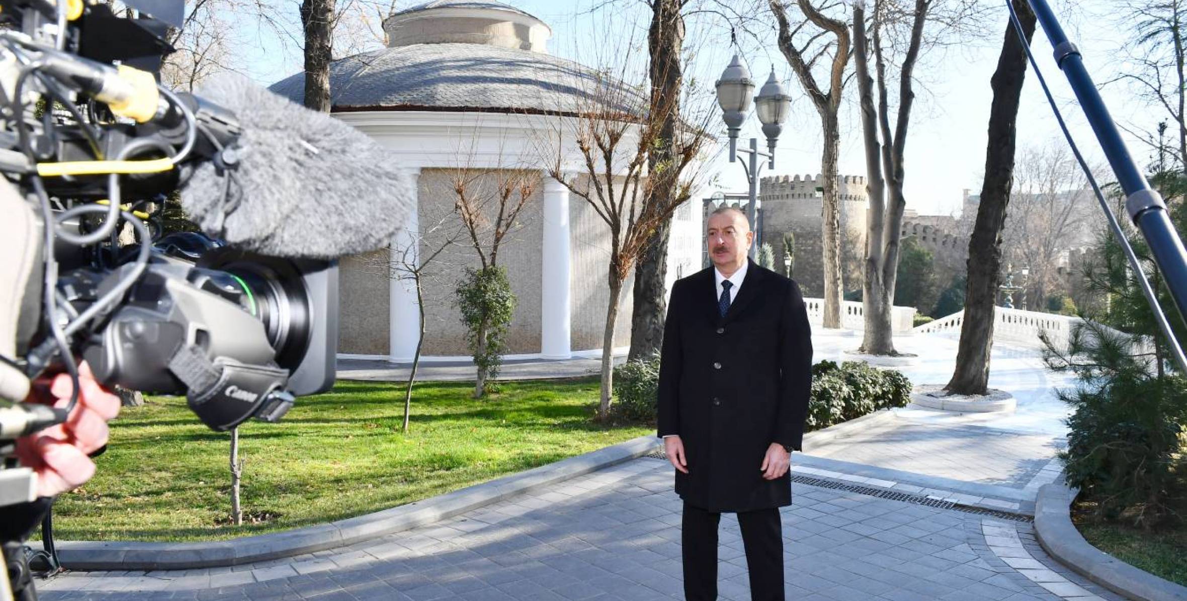 Speech by Ilham Aliyev the monument to philanthropist Haji Zeynalabdin Taghiyev in Baku