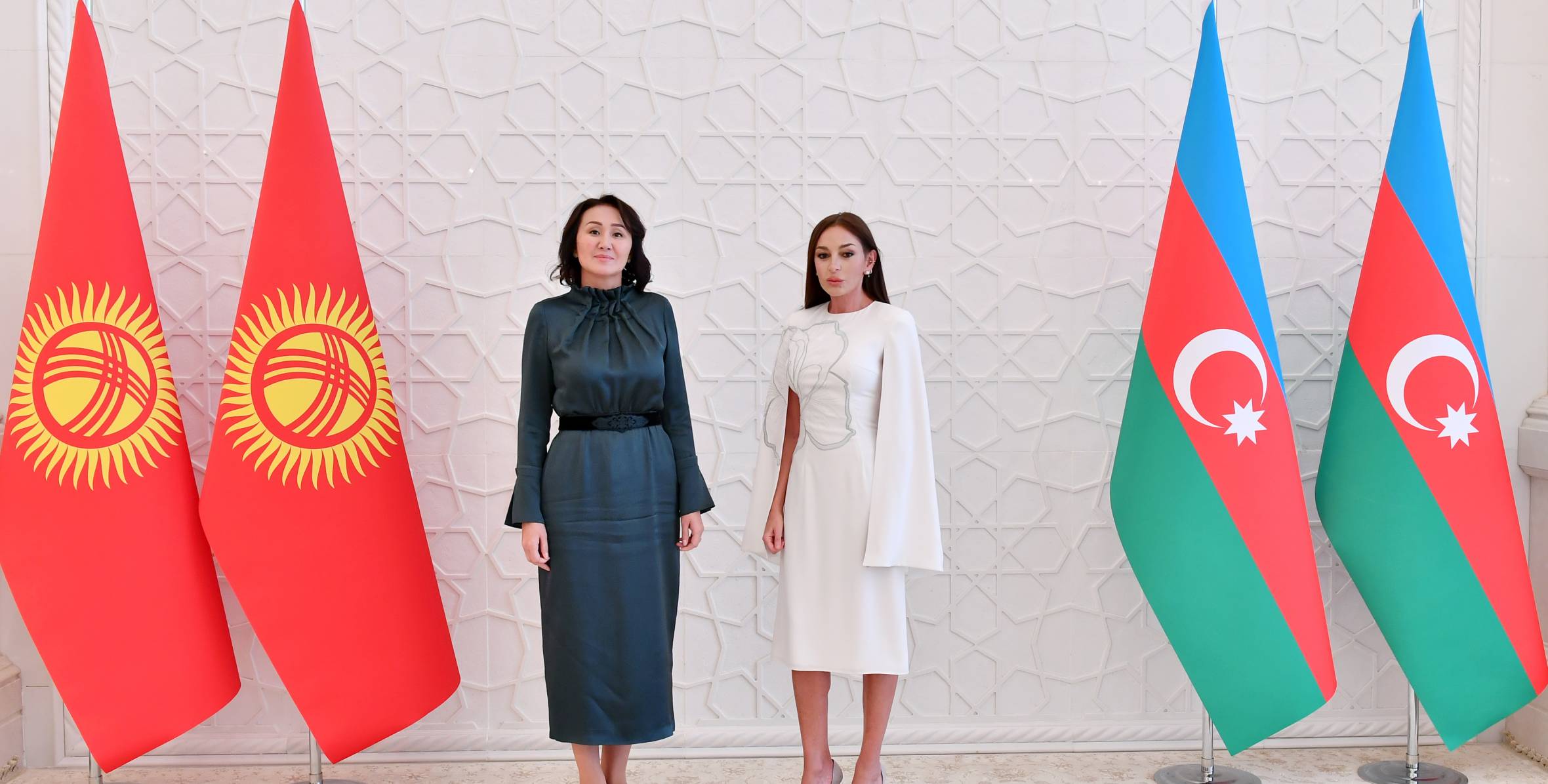 The First Ladies of Azerbaijan and Kyrgyzstan met