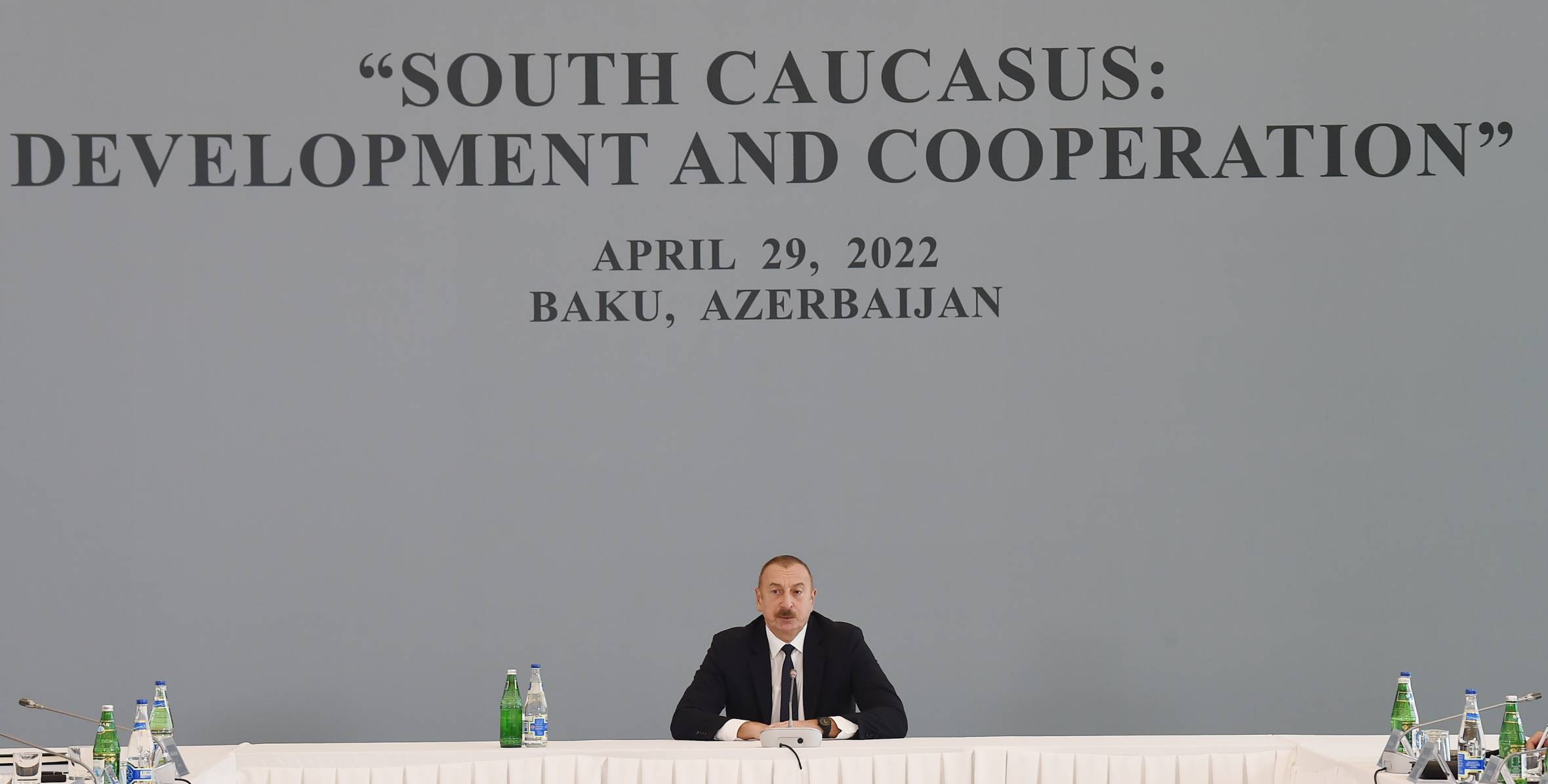 Ilham Aliyev attended the international conference themed “South Caucasus: Development and Cooperation” at ADA University