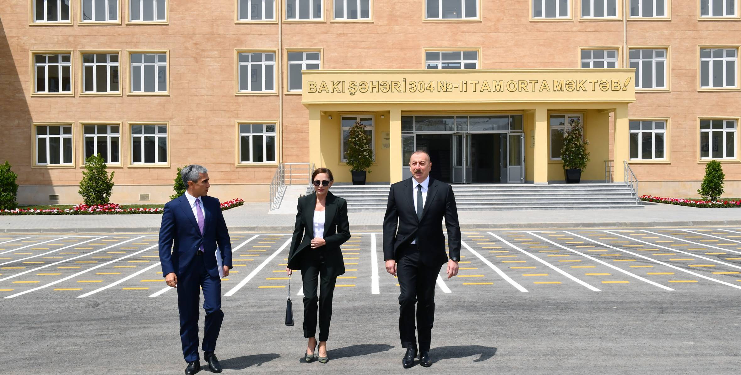 Ilham Aliyev and First Lady Mehriban Aliyeva attended opening of secondary school 304 in Baku