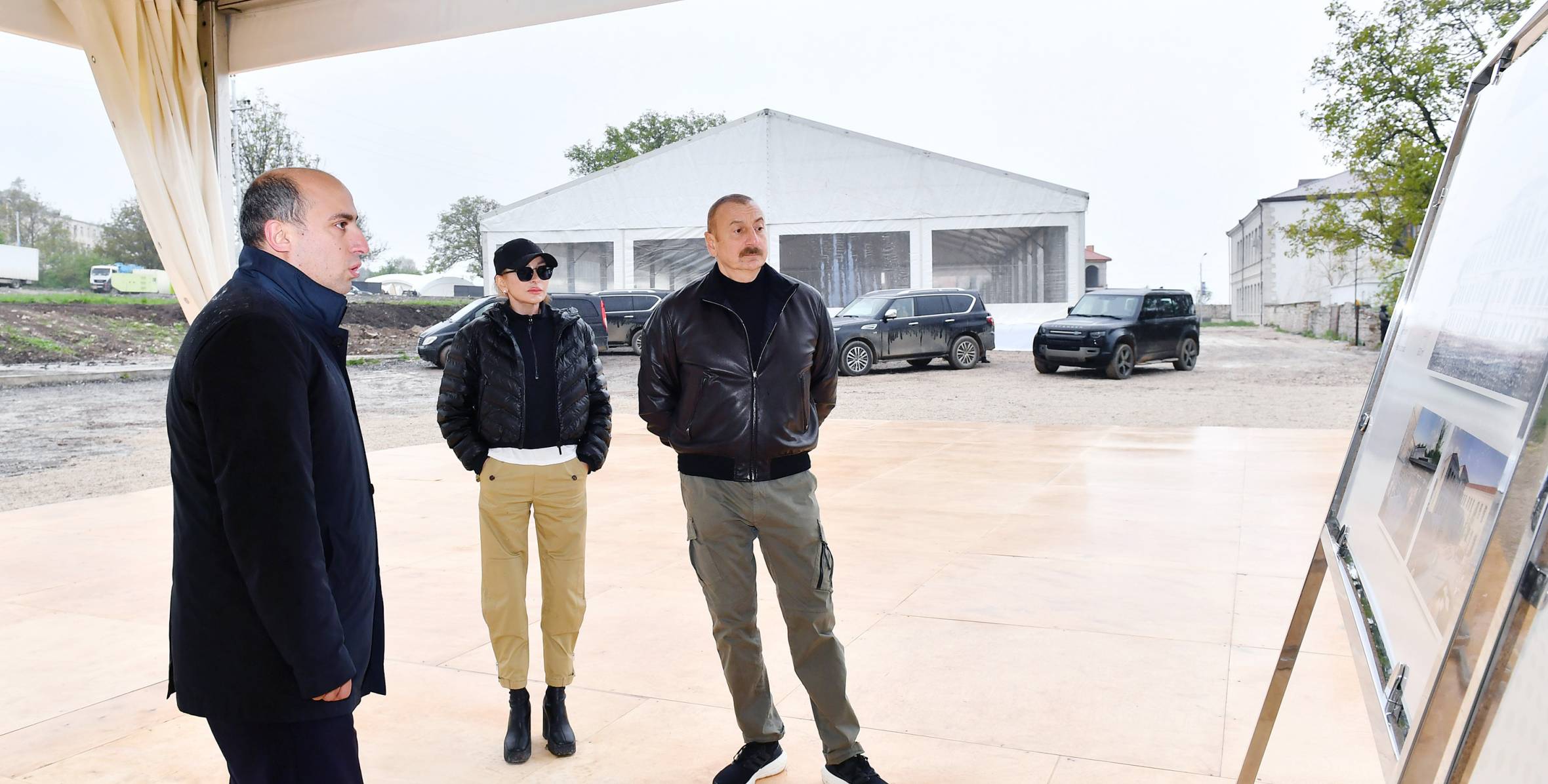 Ilham Aliyev and First Lady Mehriban Aliyeva viewed repair and restoration work carried out at Shusha Realniy School