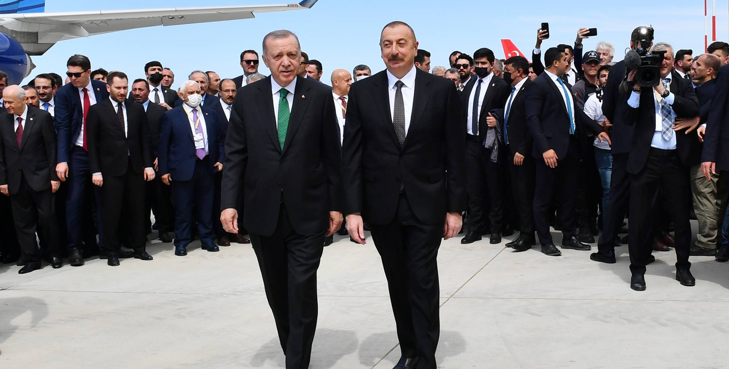 Azerbaijani and Turkish presidents attended the opening ceremony of the Rize-Artvin Airport
