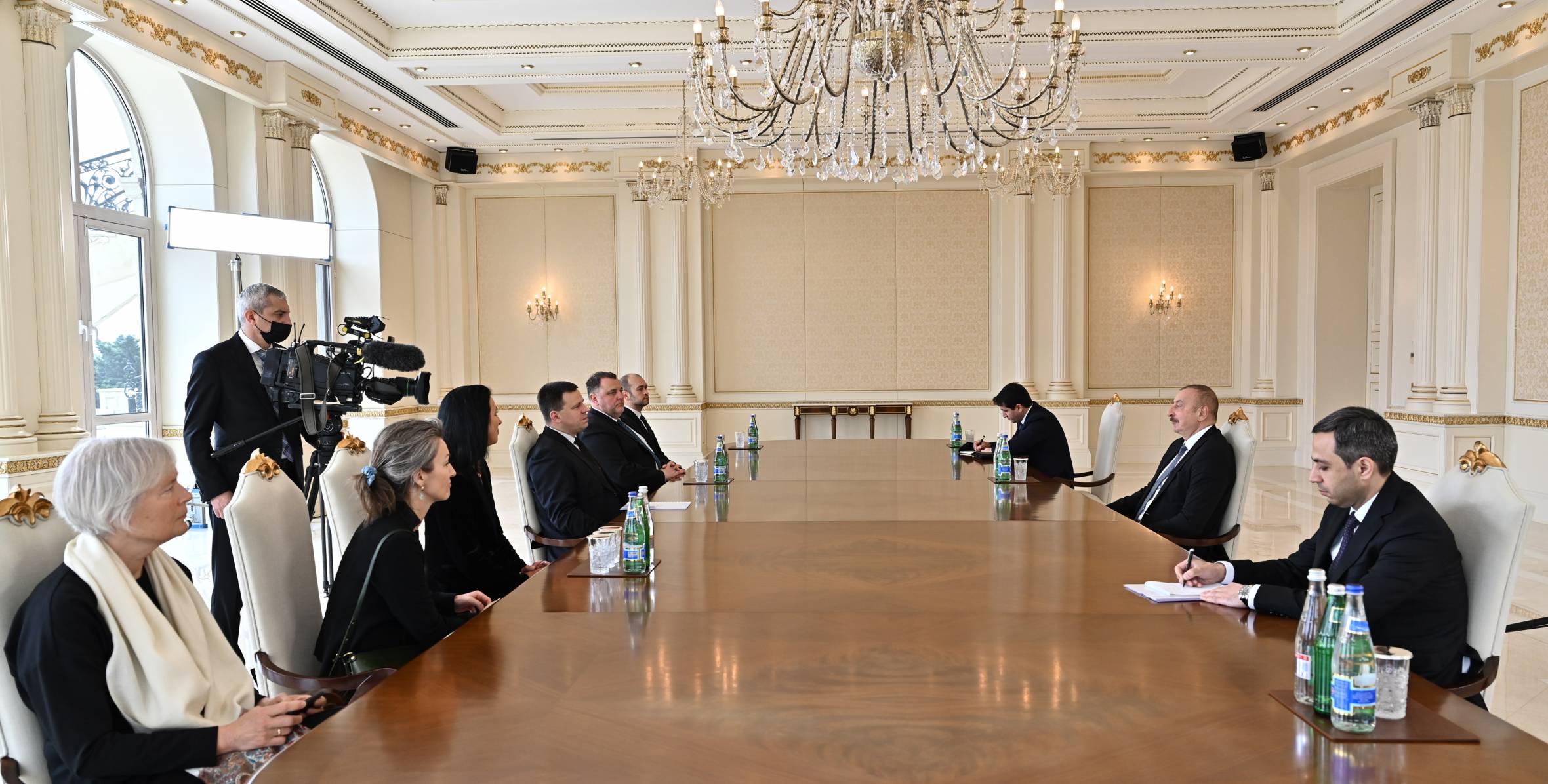 Ilham Aliyev received delegation led by President of Estonia’s Parliament