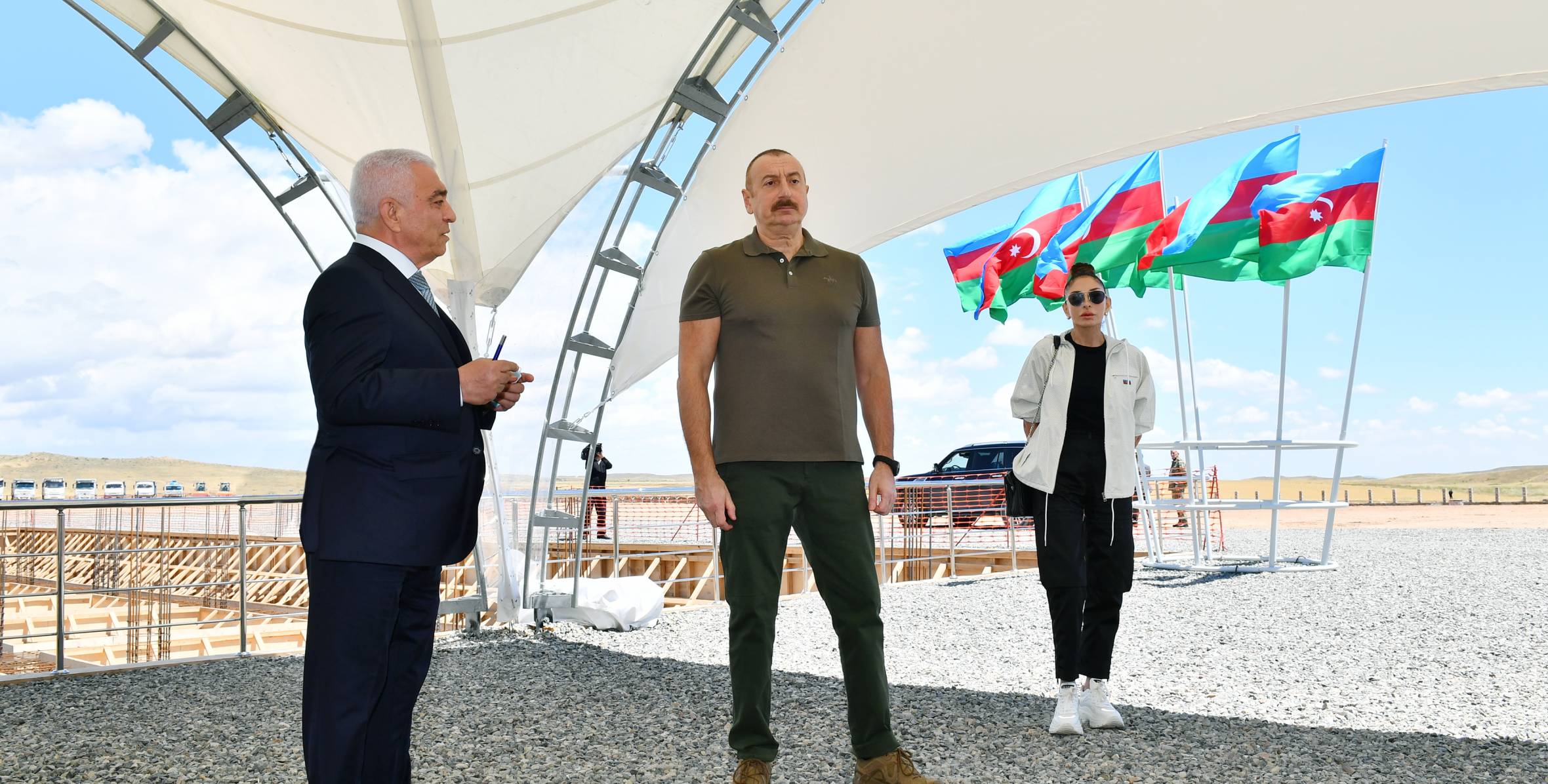 Ilham Aliyev, First Lady Mehriban Aliyeva attend groundbreaking ceremony for Jabrayil energy unit