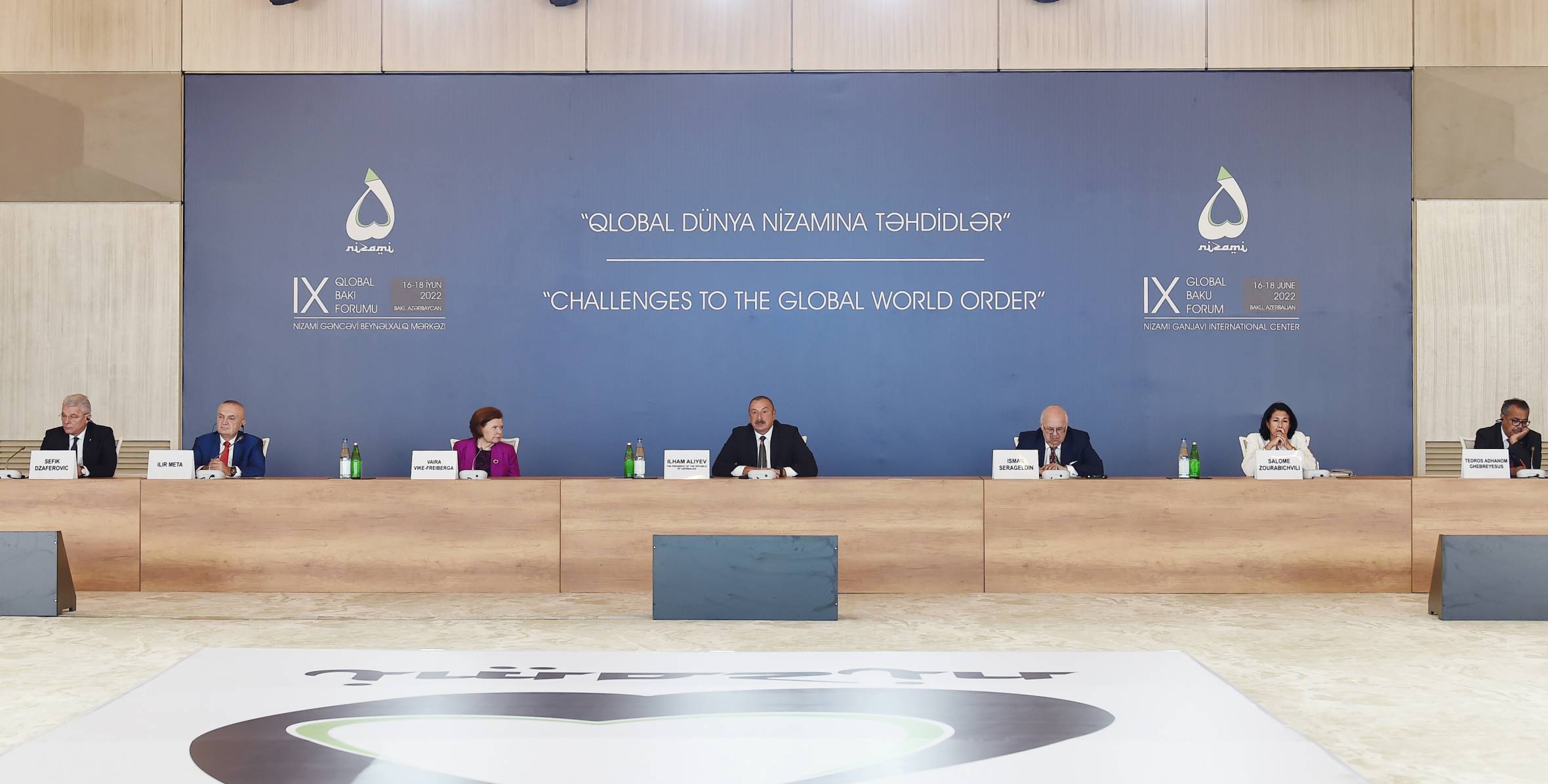 Ильхам Алиев принял участие в открытии IX Глобального Бакинского Форума