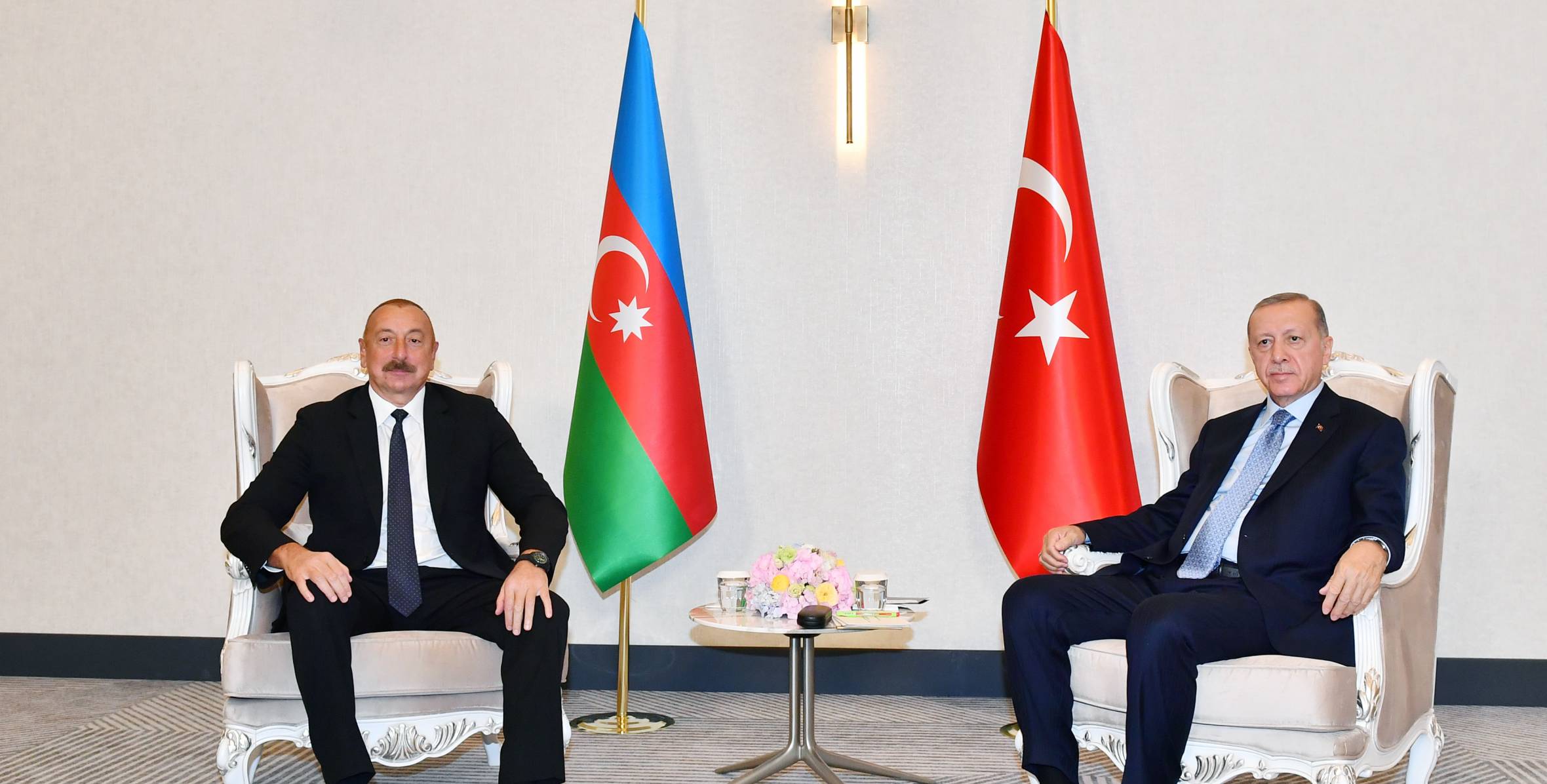 Cостоялась встреча Ильхама Алиева с Президентом Турции Реджепом Тайипом Эрдоганом
