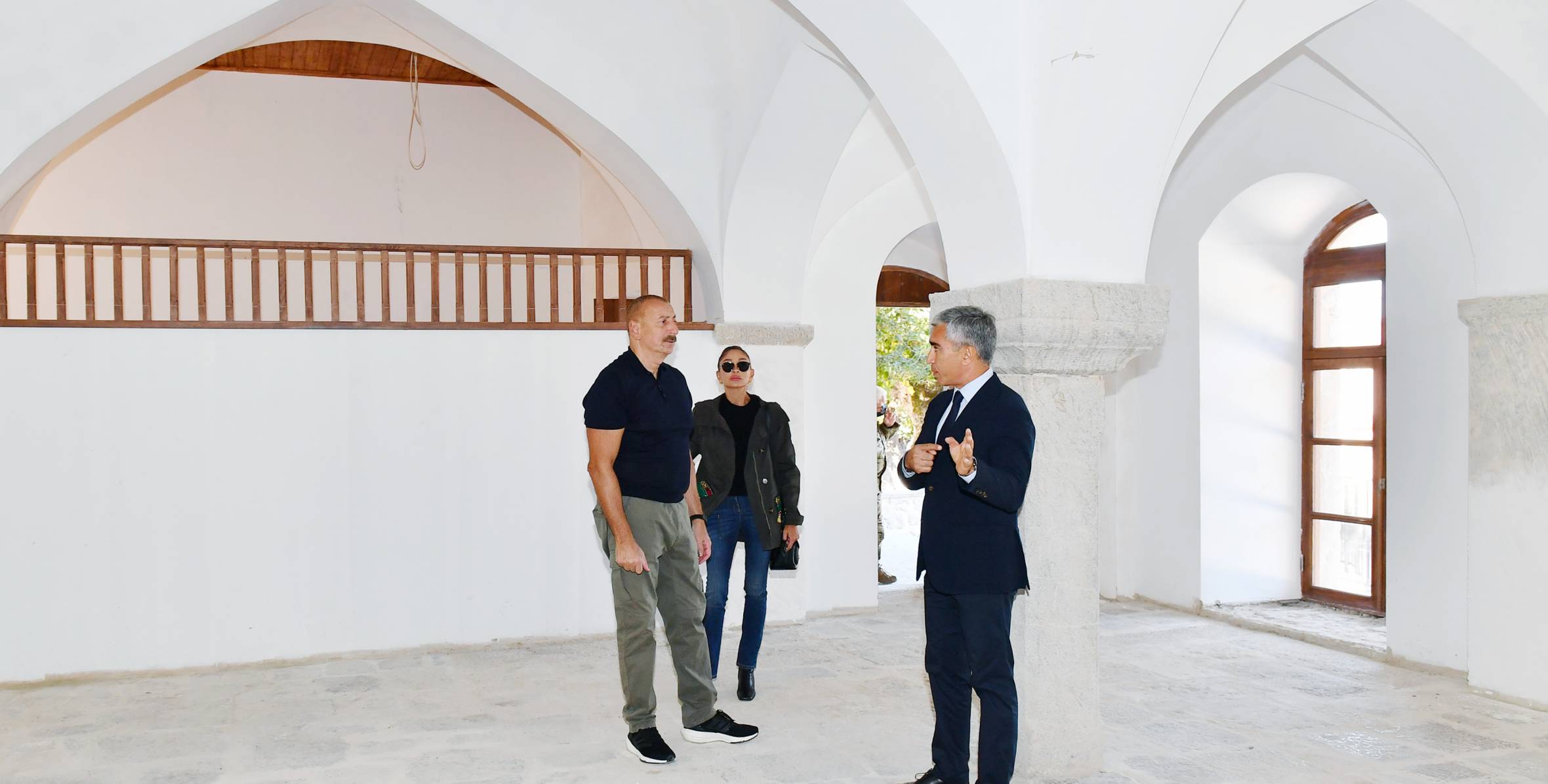 Ilham Aliyev and First Lady Mehriban Aliyeva viewed progress of restoration work at Mehmandarovs' Estate Complex
