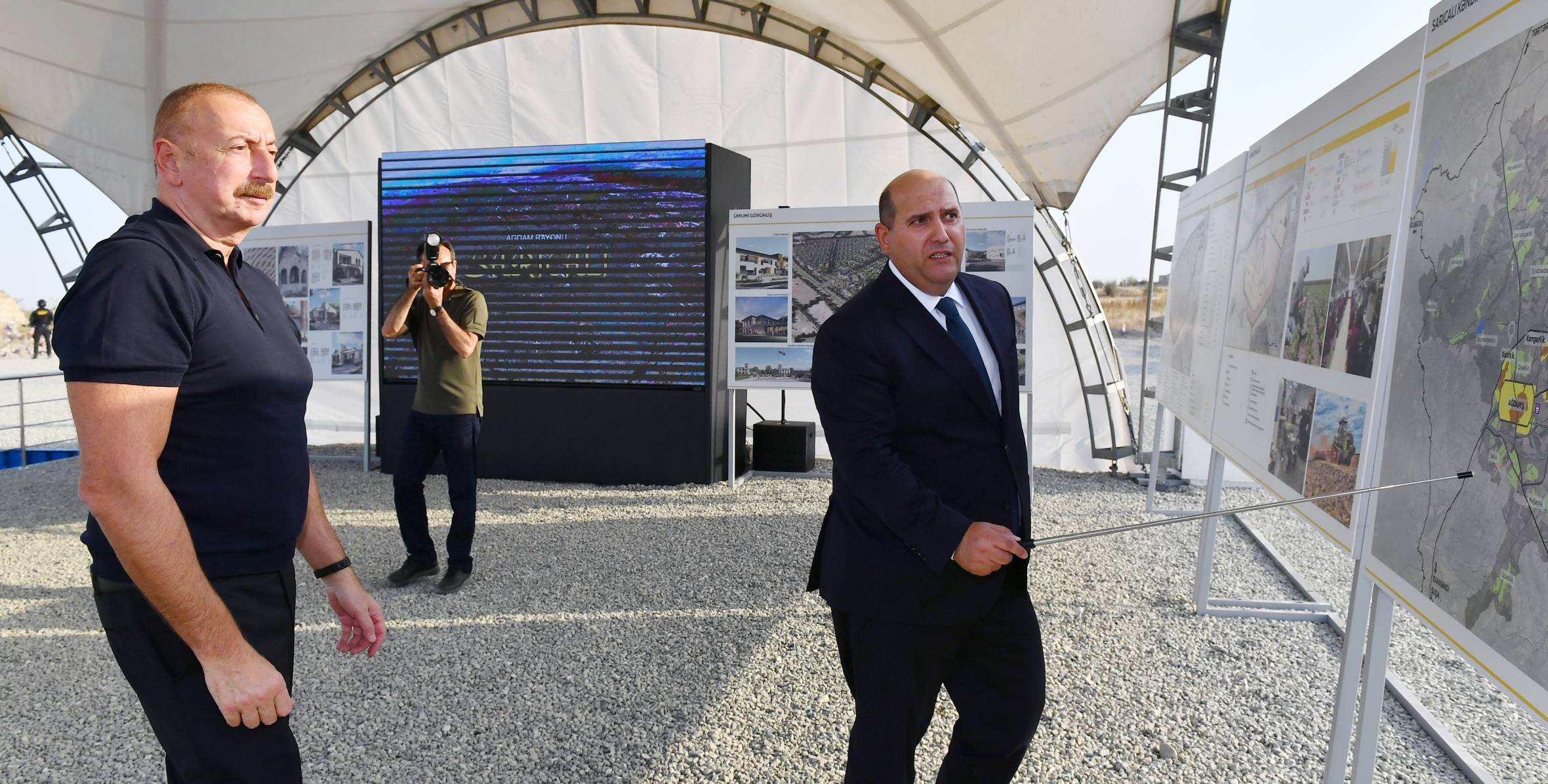 Ильхам Алиев заложил фундамент села Сарыджалы