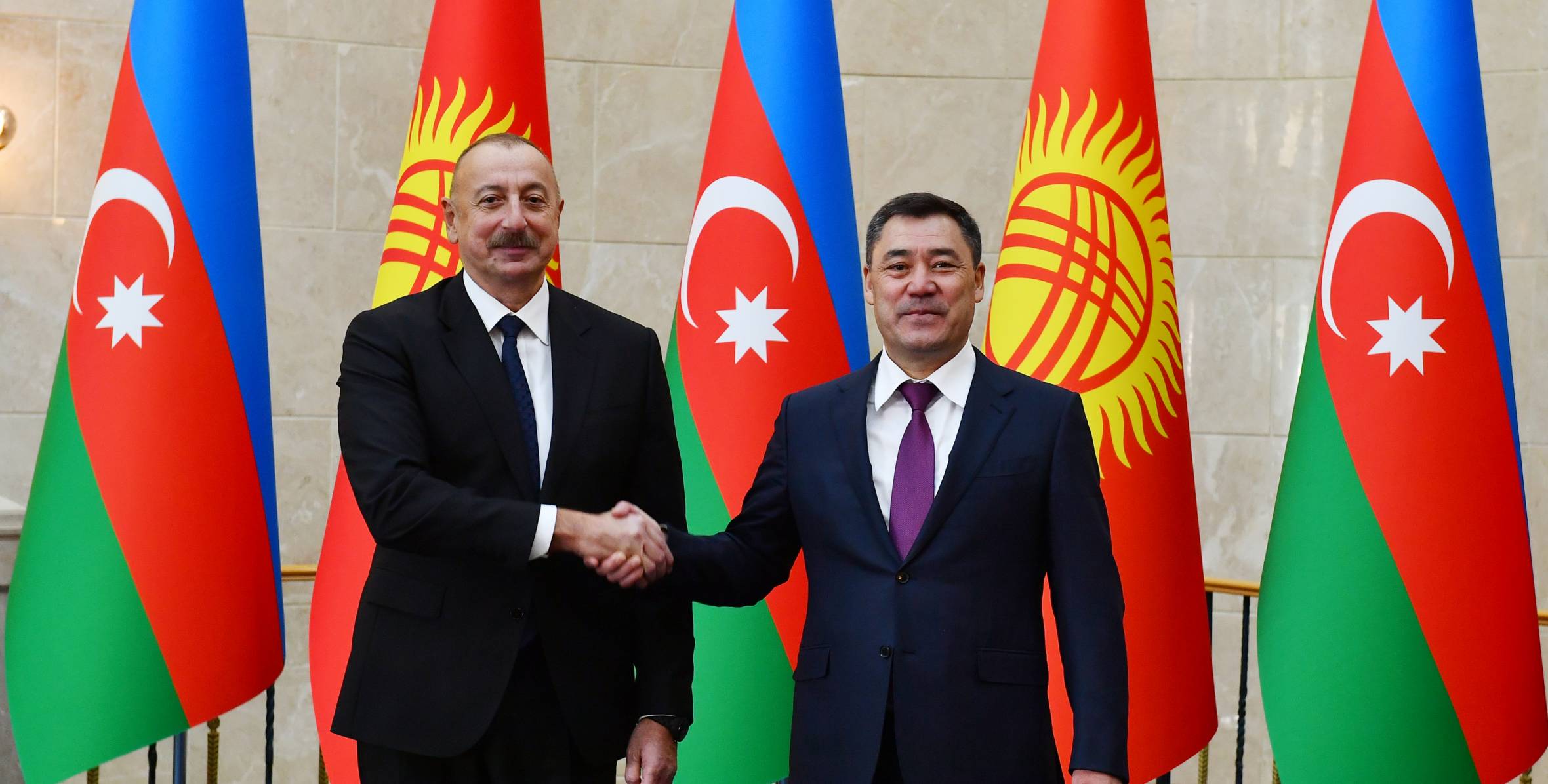 Official welcome ceremony was held for Ilham Aliyev in Bishkek