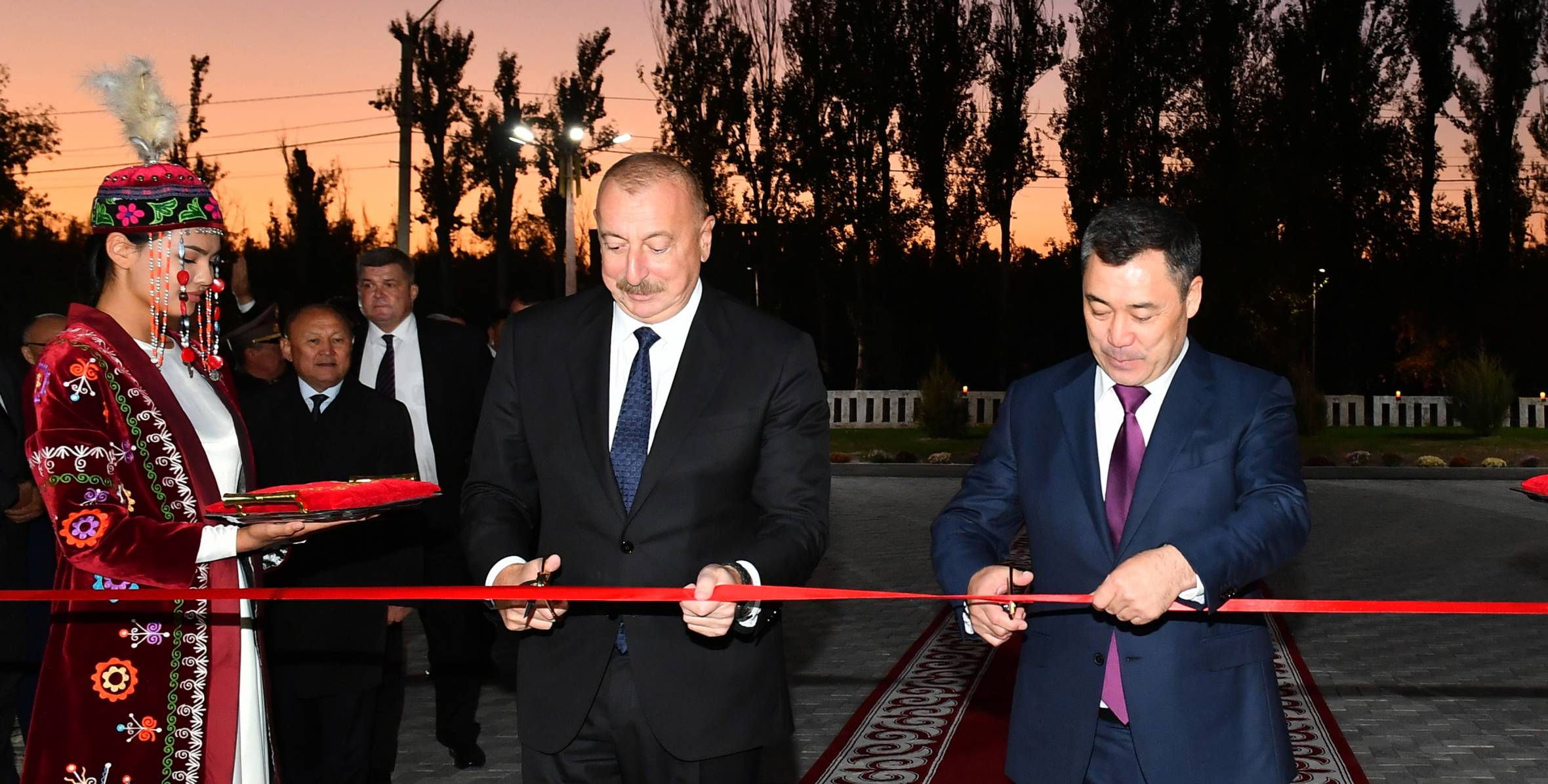 The Kyrgyzstan-Azerbaijan Friendship Park has today opened in Bishkek