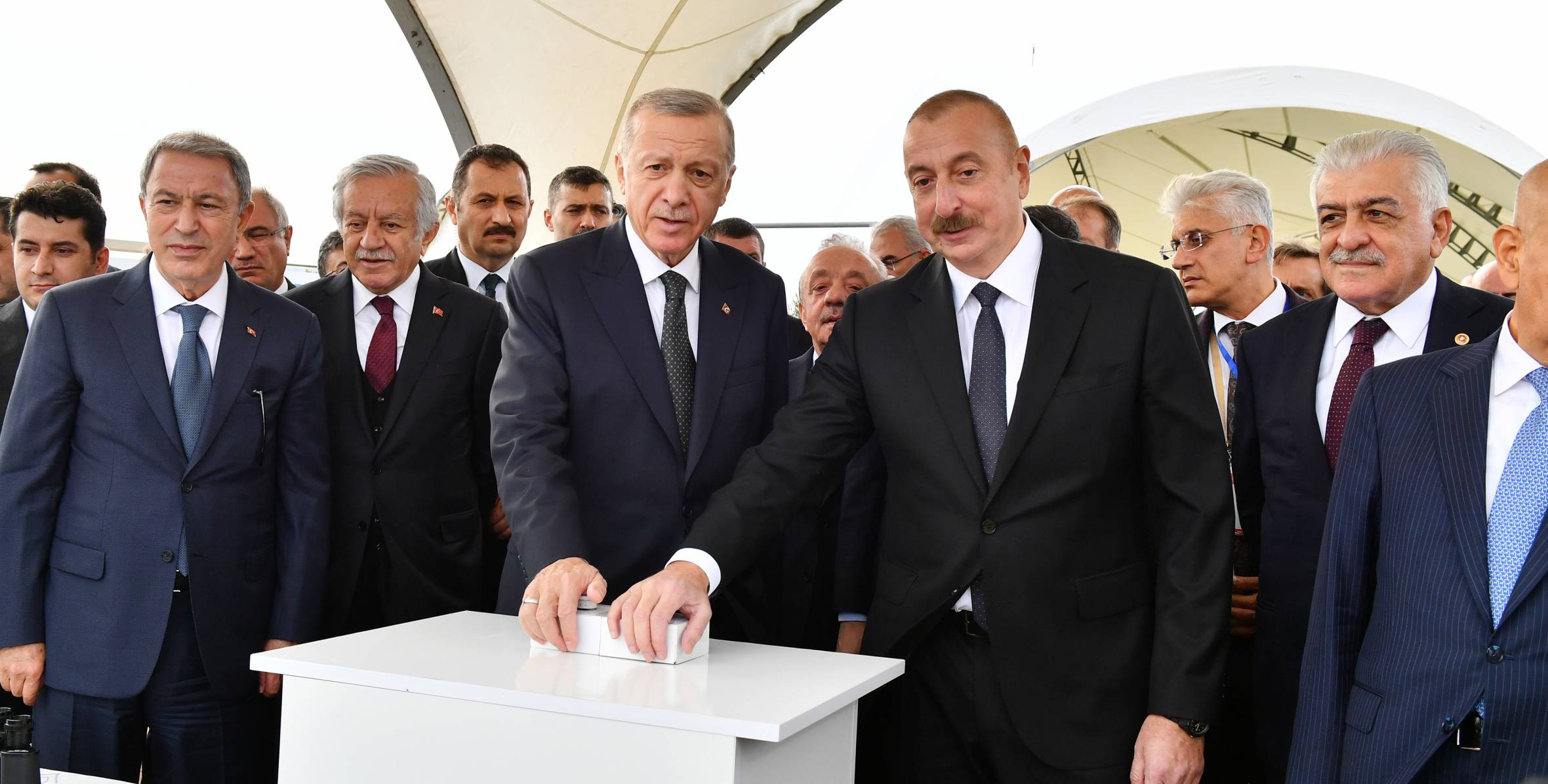 Ilham Aliyev and President Recep Tayyip Erdogan attend ceremony to lay foundation stone for “Azerbaijan-Turkiye International Forestry Training Center”, “Smart Seedlings" and "Friendship Forest" Complex