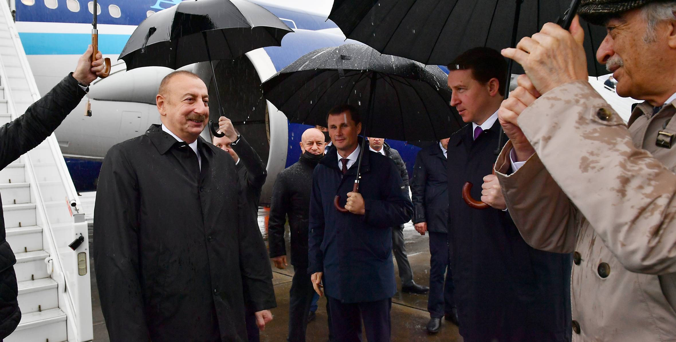 Ильхам Алиев прибыл с рабочим визитом в город Сочи