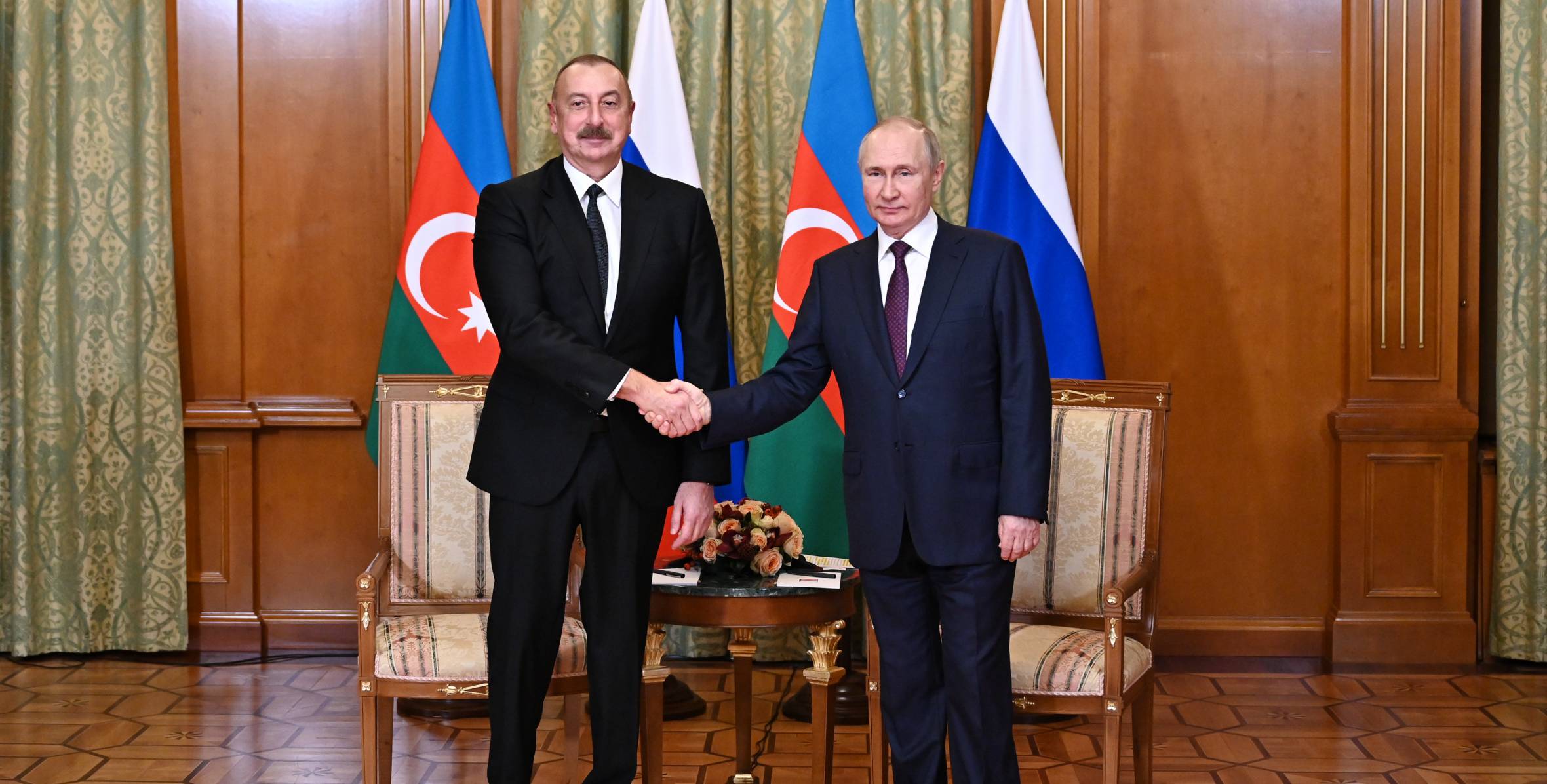 Bilateral meeting was held between President of Azerbaijan Ilham Aliyev and President of Russia Vladimir Putin in Sochi