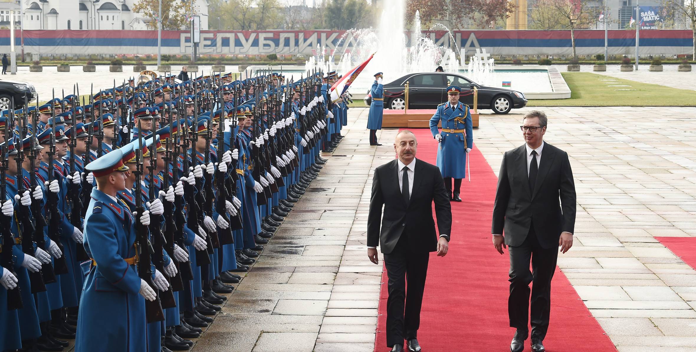 Official welcome ceremony was held for Ilham Aliyev in Belgrade