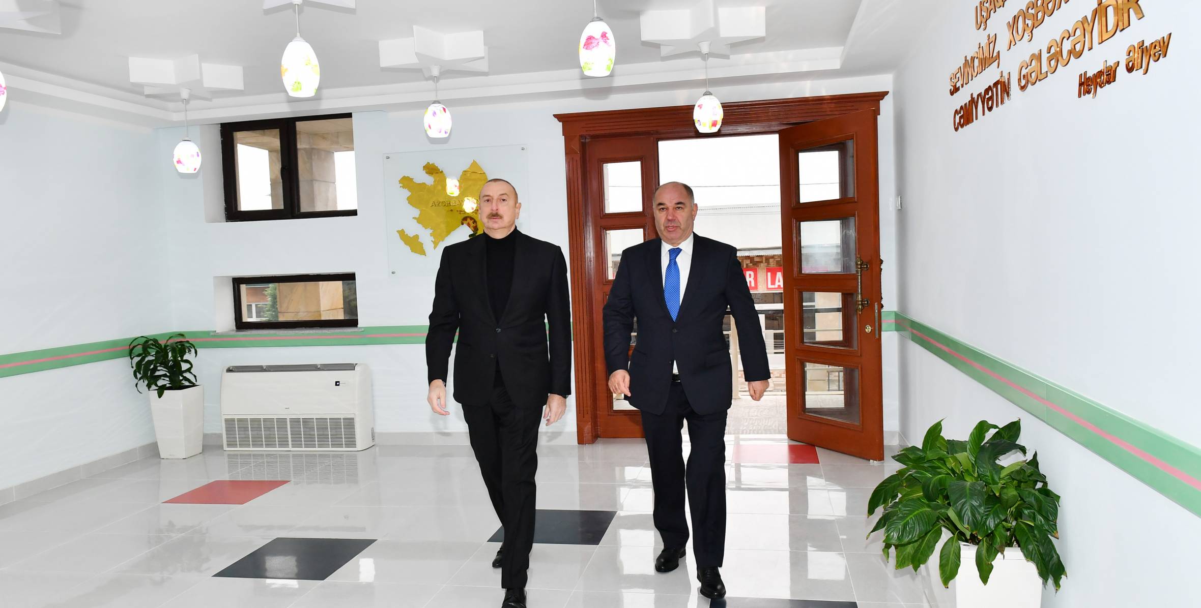 Ilham Aliyev attended the opening of a kindergarten built in Oghuz on initiative of Heydar Aliyev Foundation