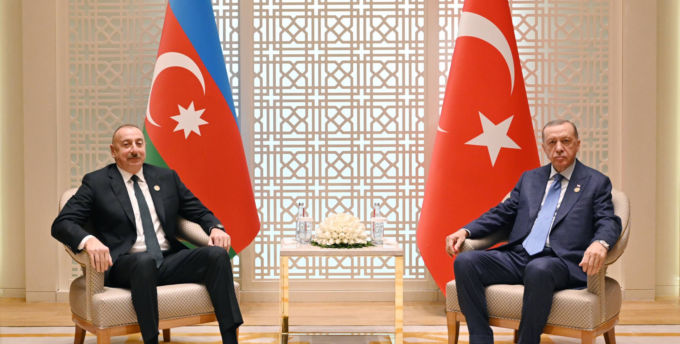 İlham Əliyev Türkiyə Prezidenti Rəcəb Tayyib Ərdoğanla görüşüb