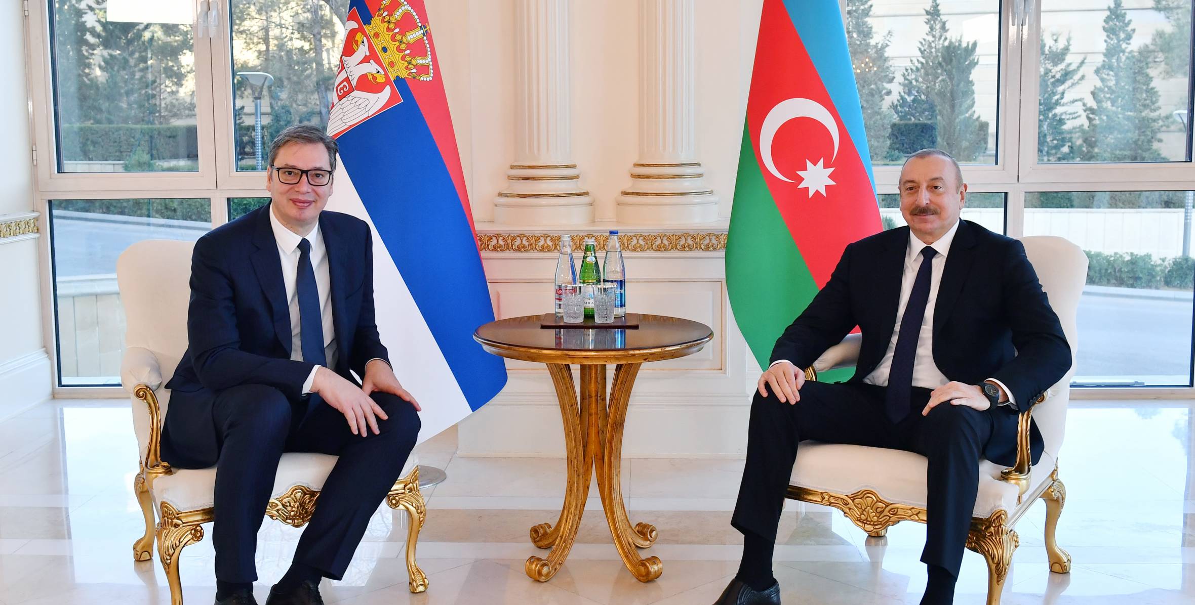 Состоялась встреча Ильхама Алиева с Президентом Сербии Александаром Вучичем один на один