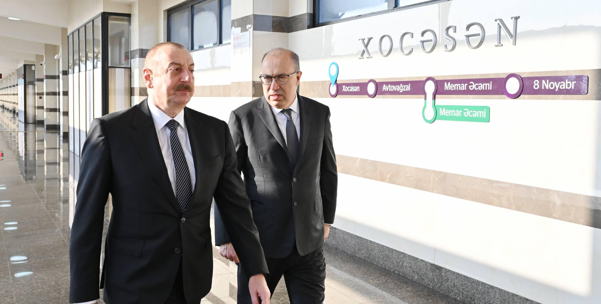 Ilham Aliyev attended opening of “Khojasan” station and electric depot of Baku Metro