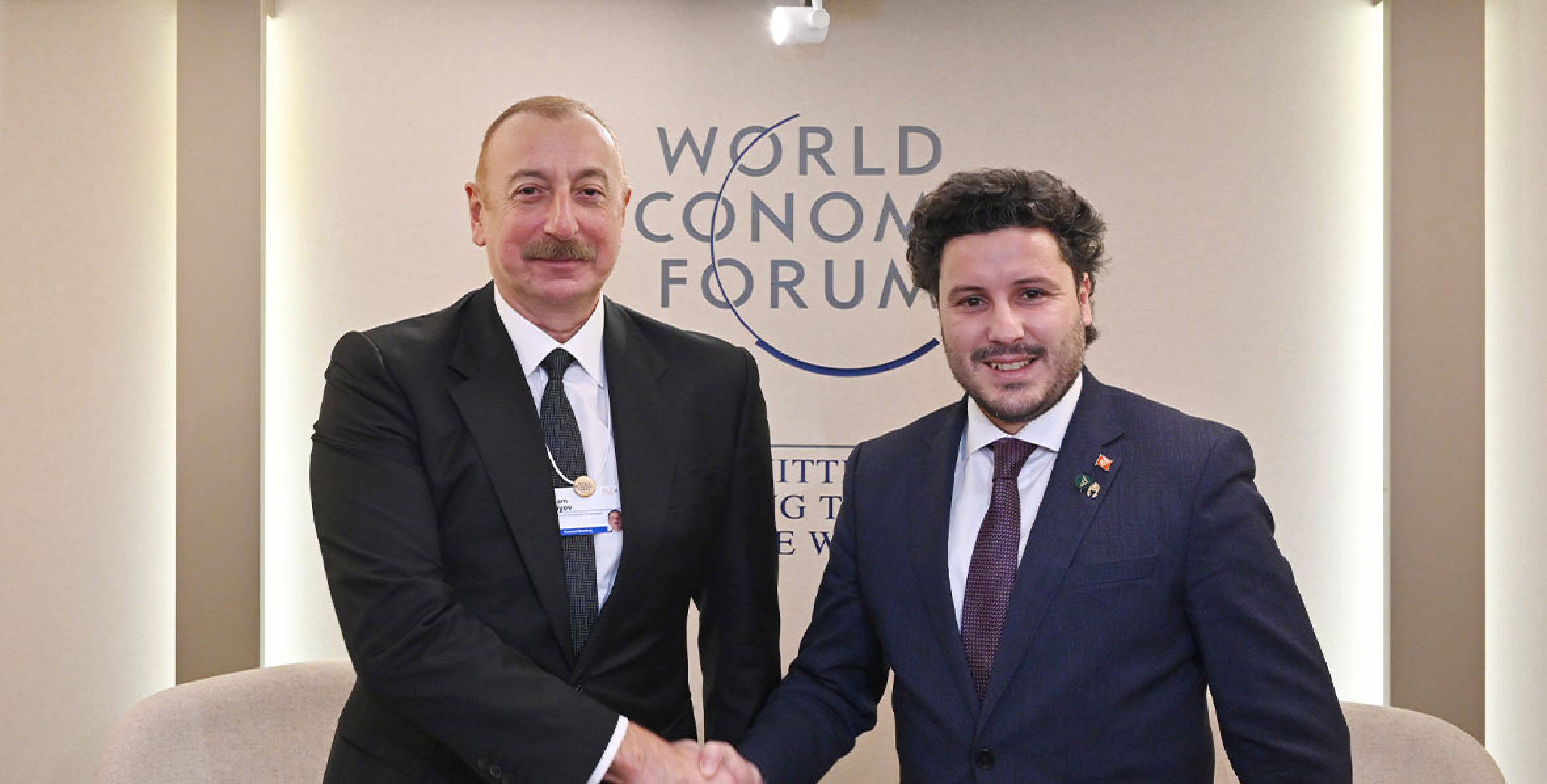 Ilham Aliyev has met with Prime Minister of Montenegro Dritan Abazović in Davos