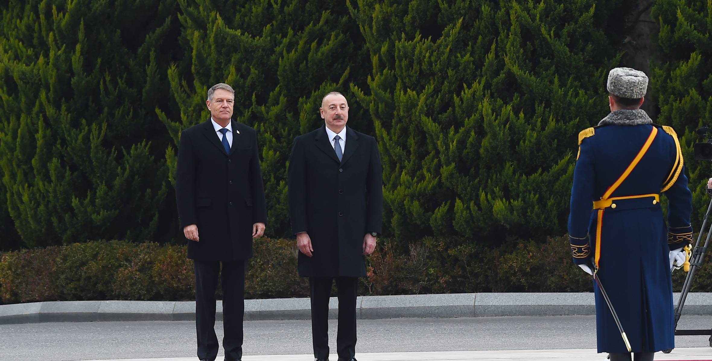 Rumıniya Prezidenti Klaus Yohannisin rəsmi qarşılanma mərasimi olub