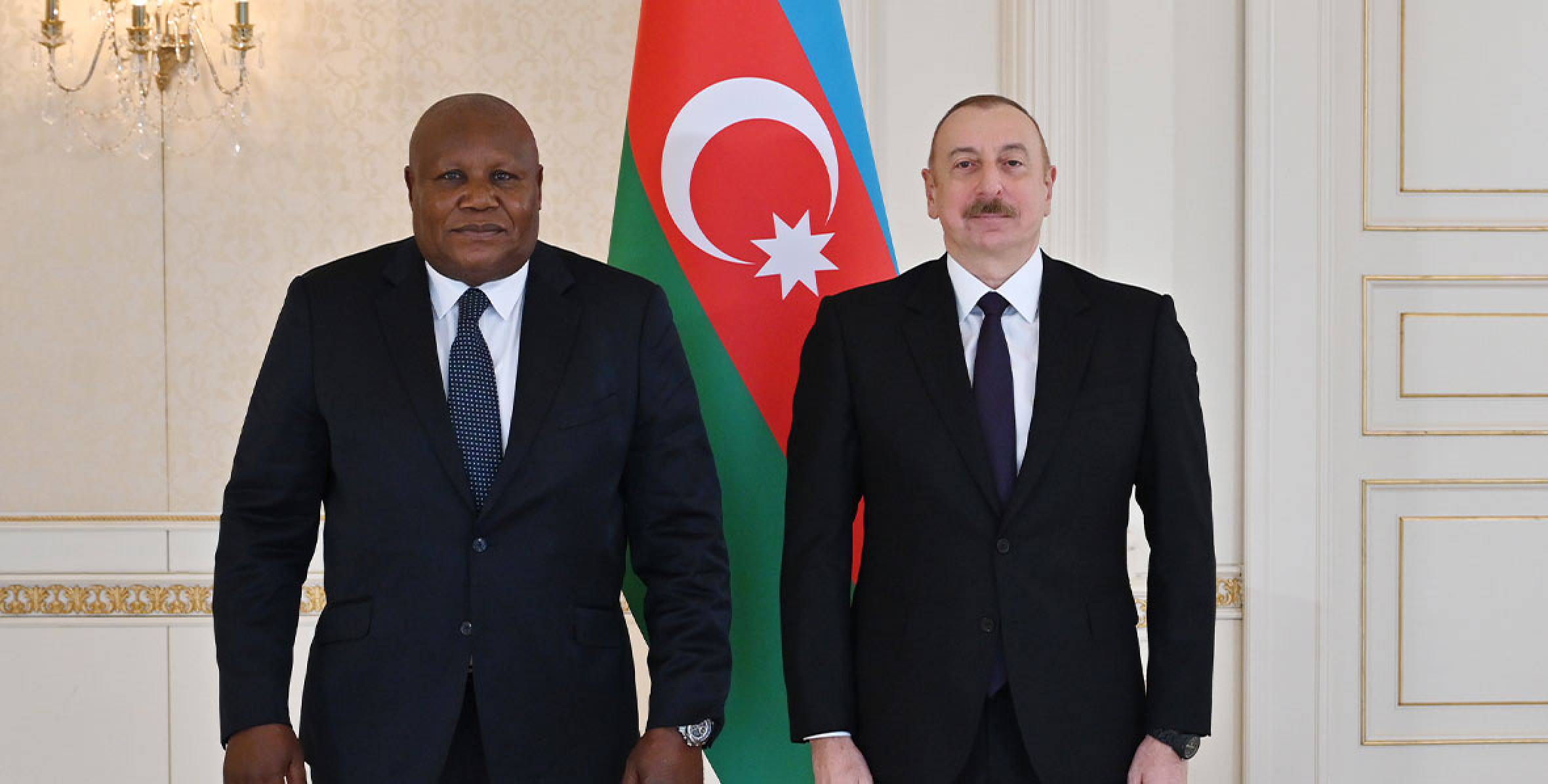 Ilham Aliyev received the credentials of the incoming ambassador of Congo