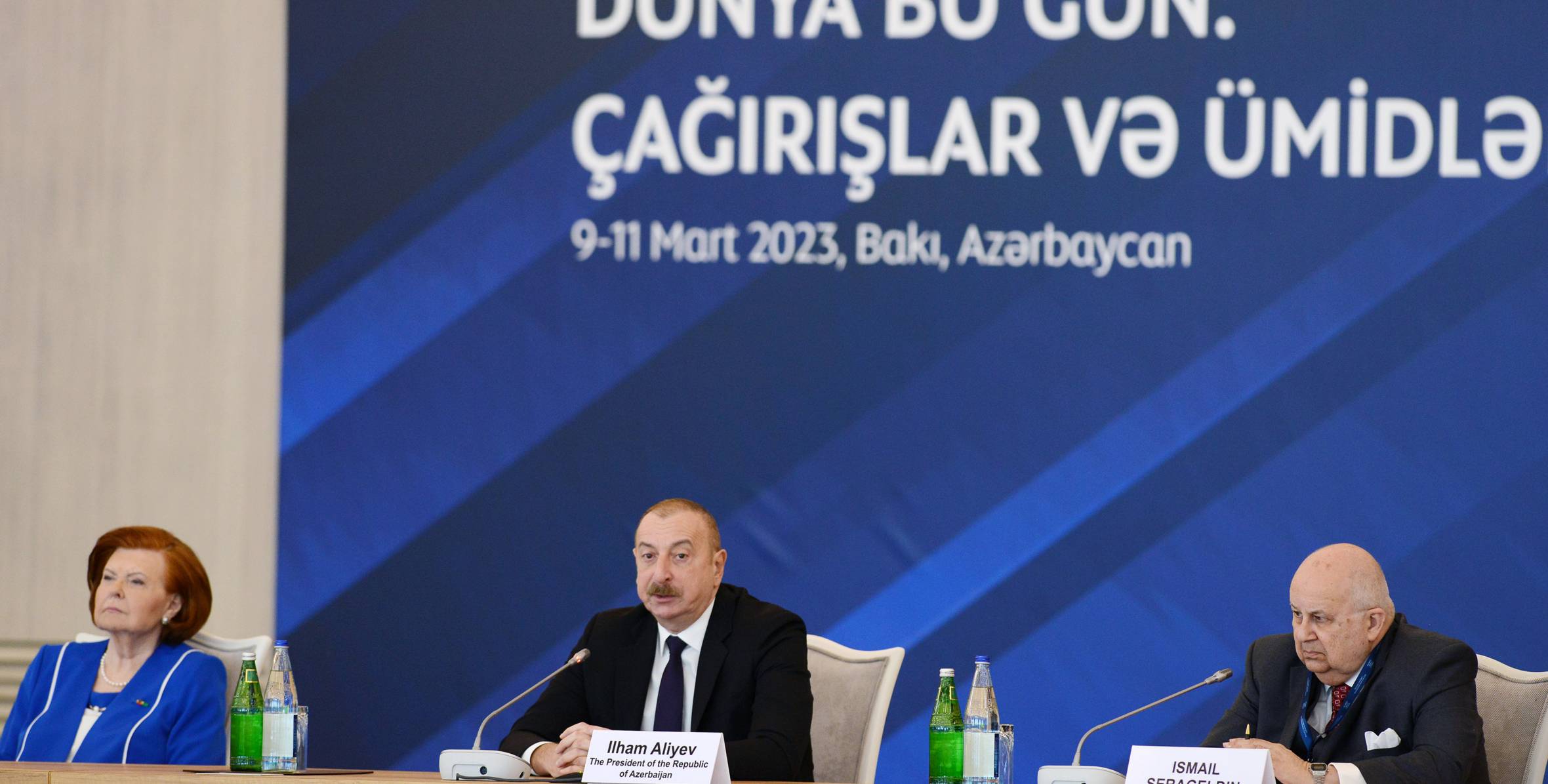 İlham Əliyev X Qlobal Bakı Forumunun açılış mərasimində iştirak edib